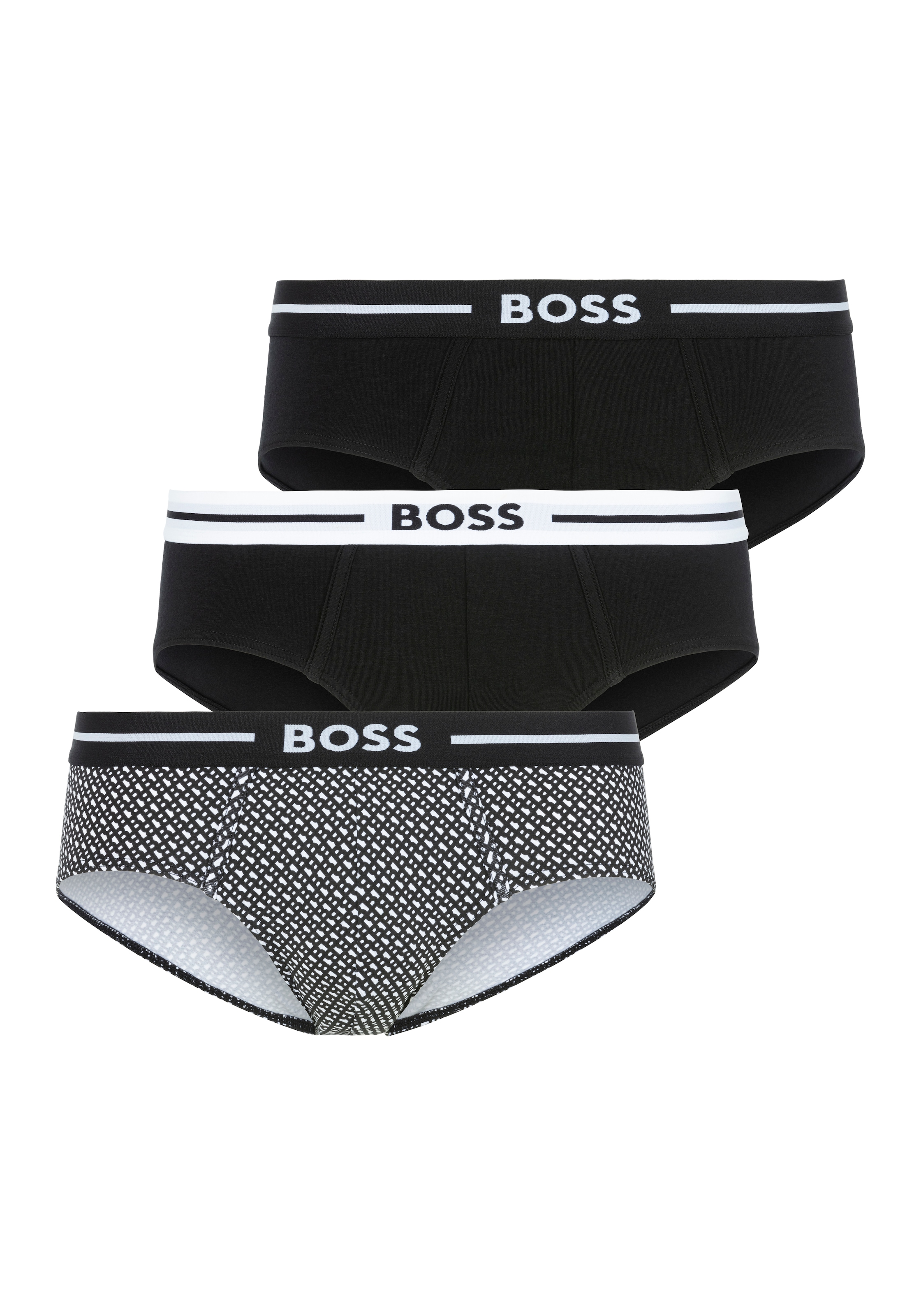 BOSS Slip, (Packung, 3 St., 3er-Pack), mit BOSS-Logobund