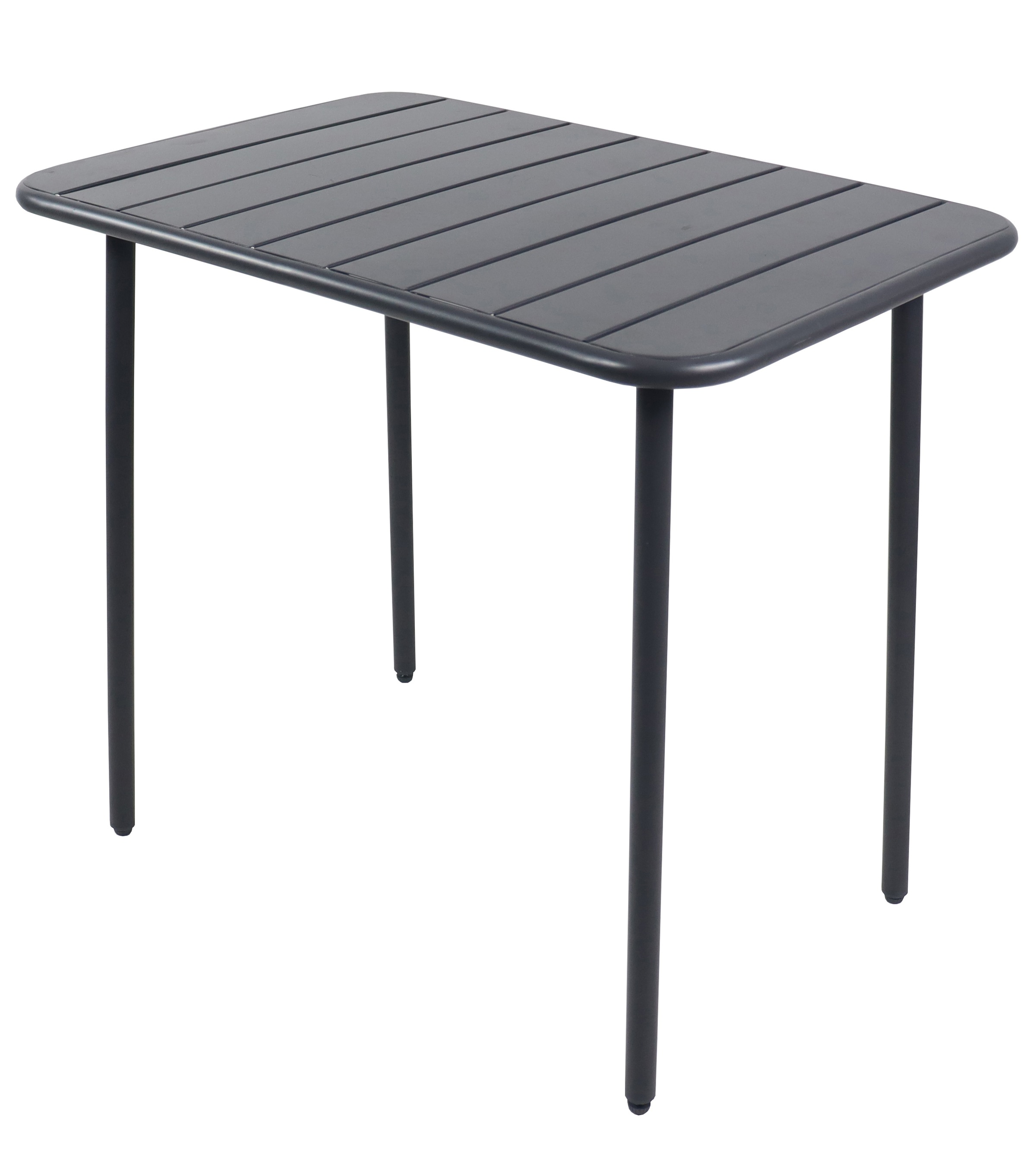 Gartentisch VCM, B:80cm T:55cmschwarz, Outdoor, Tische, "Metall Bistrotisch Balkontisch Sumila 80x55"