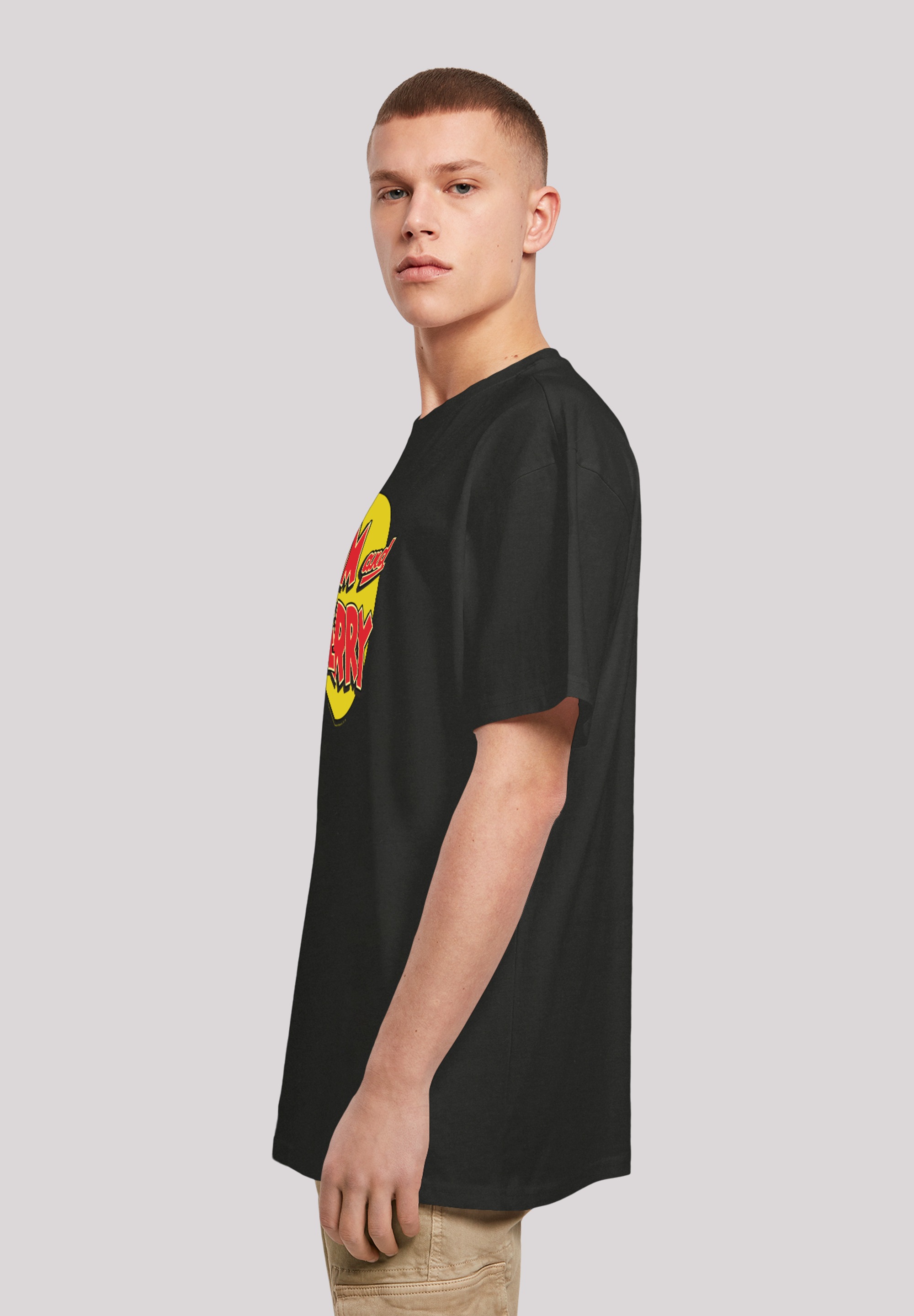 F4NT4STIC T-Shirt »Tom And Jerry Circle Logo«, Print