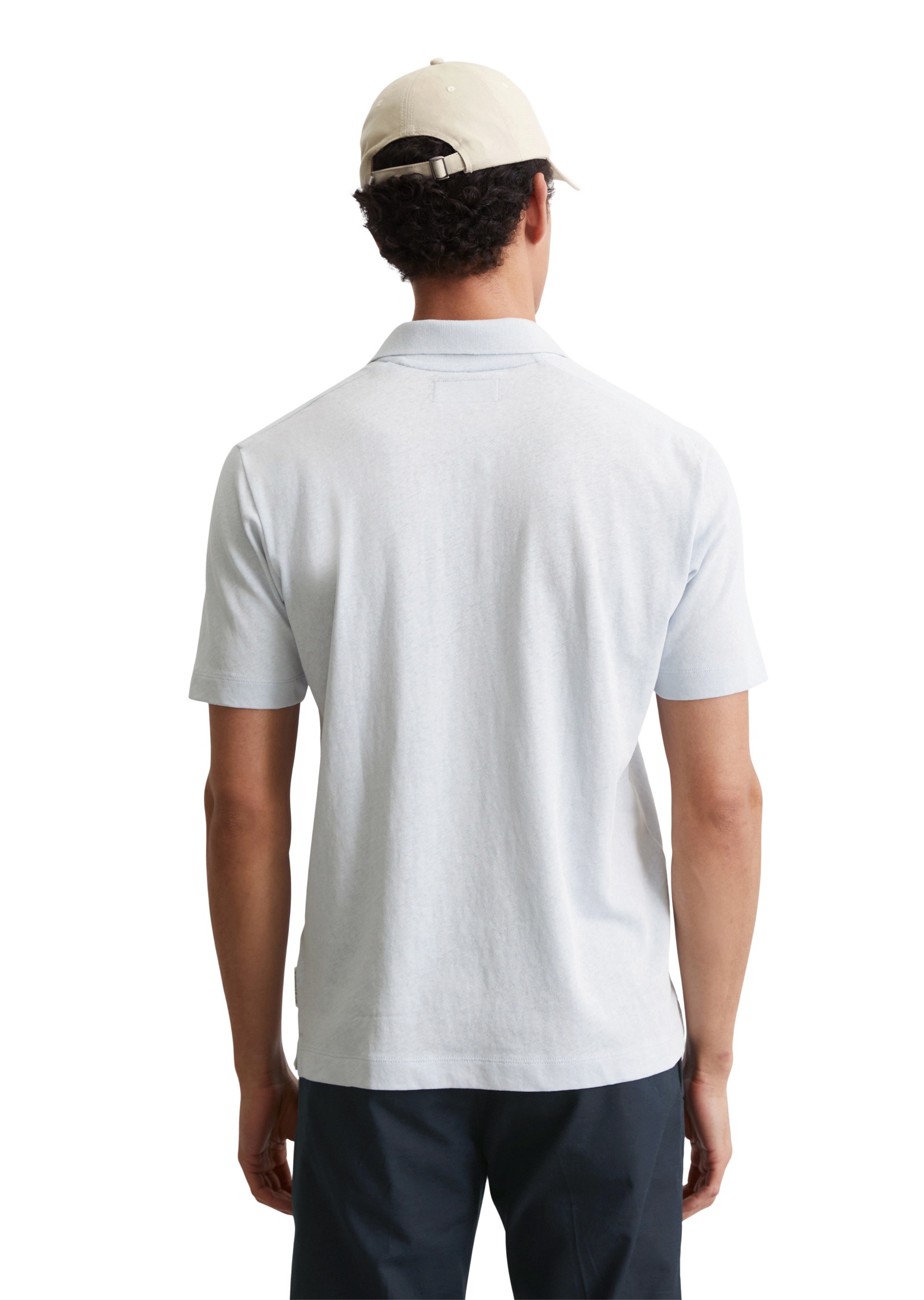 Marc O'Polo Poloshirt »aus Bio-Baumwolle und Leinen«