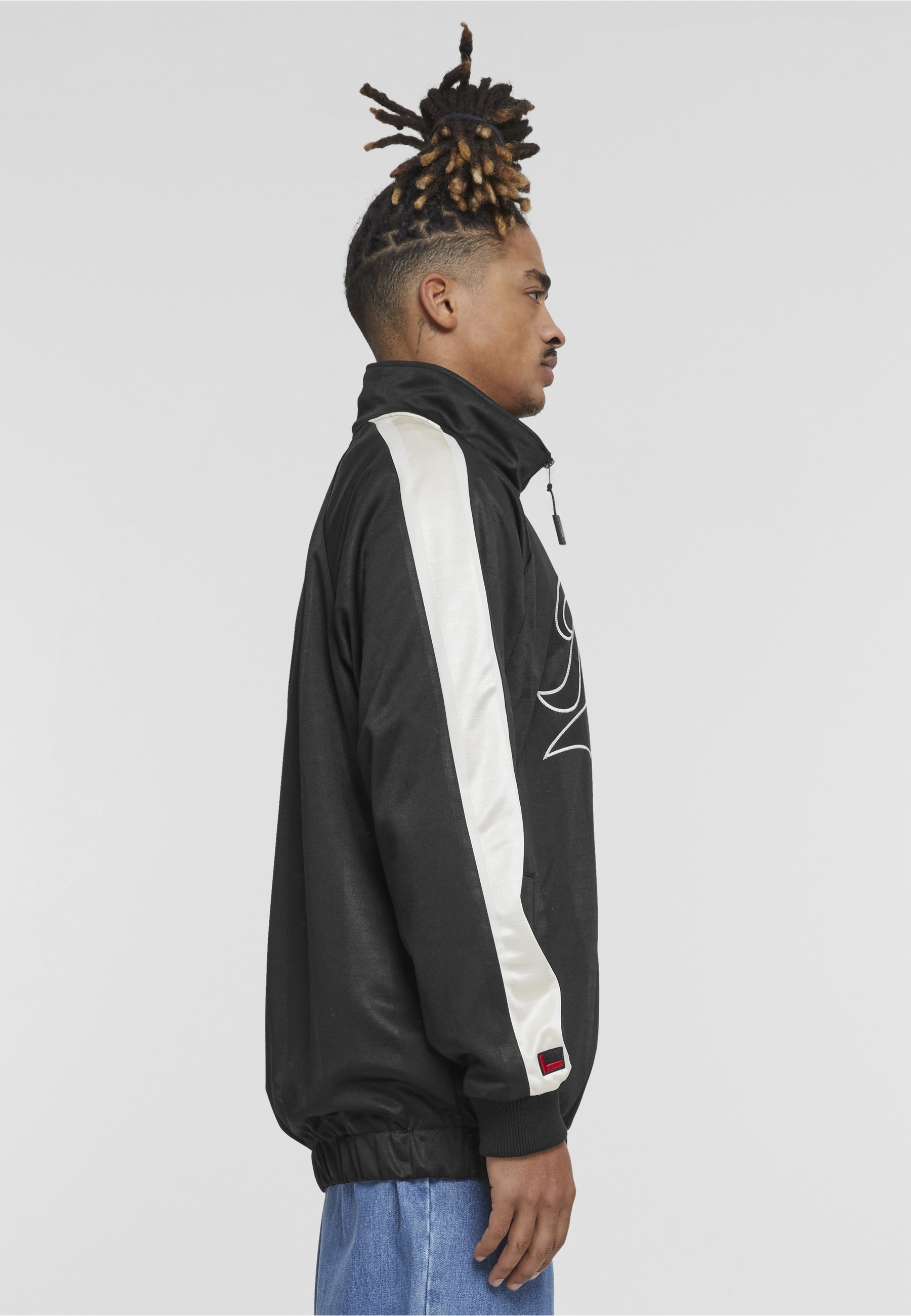 Fubu Collegejacke »Fubu Herren FM223-017-2 FUBU Varsity Striped Track Jacket« 1 Stk. tlg. ohne Kapuze