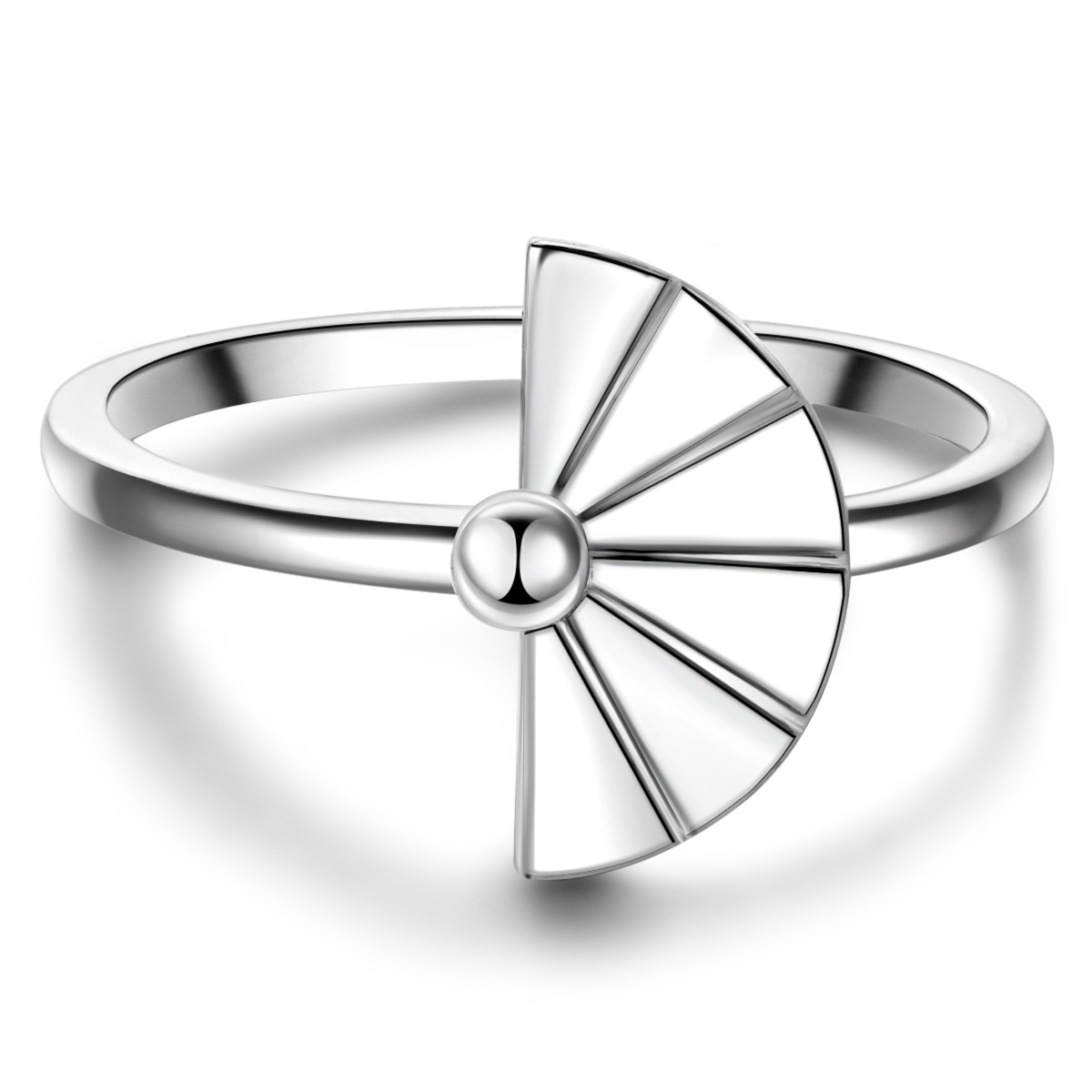 Fingerring GLANZSTÜCKE MÜNCHEN "GSM391" Gr. 58, silber, Fingerringe, Damen, 58, Silber 925 (Sterlingsilber), 13,1mm, Fingerring, aus Sterling Silber