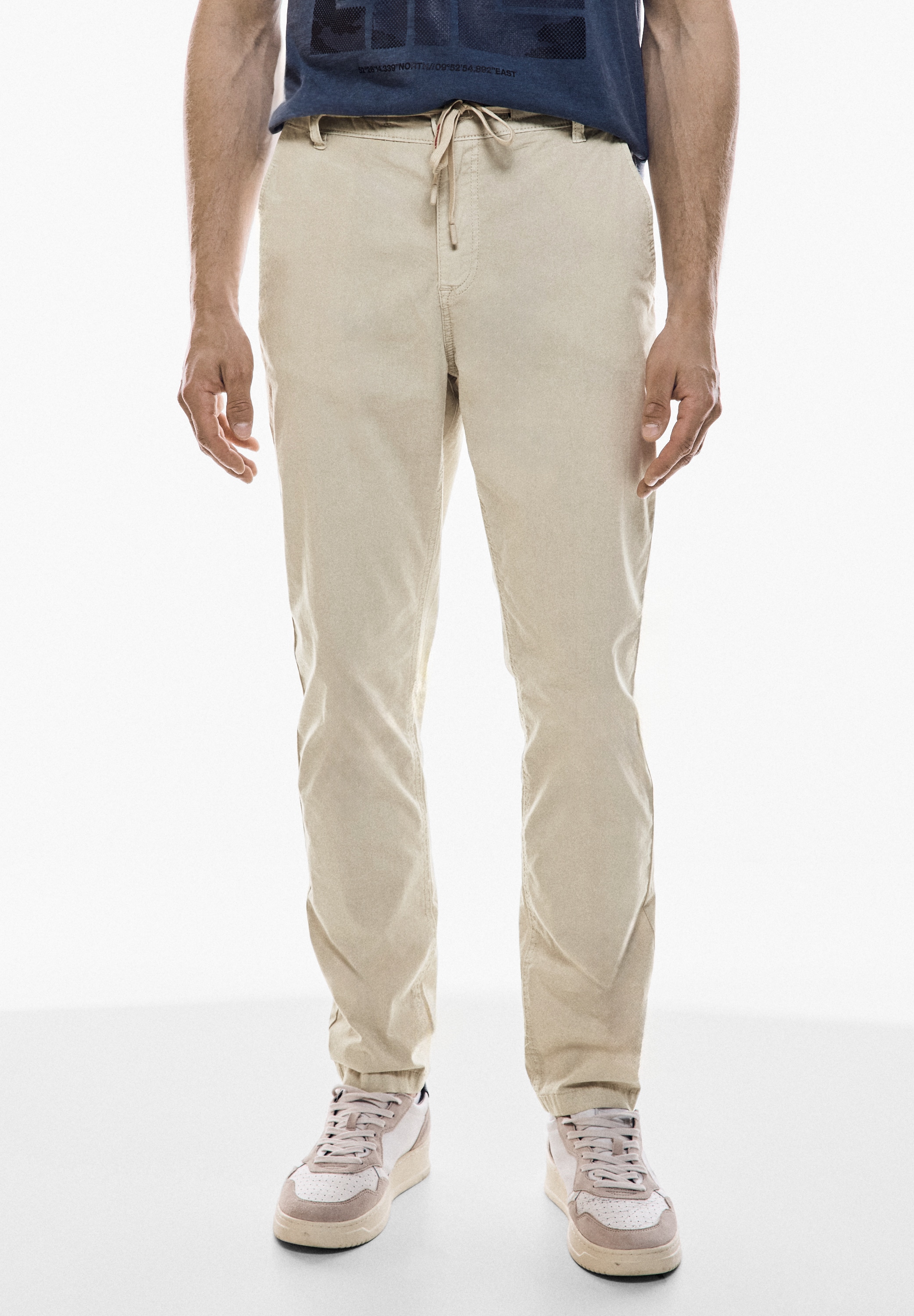 STREET ONE MEN Chinos, Middle Waist