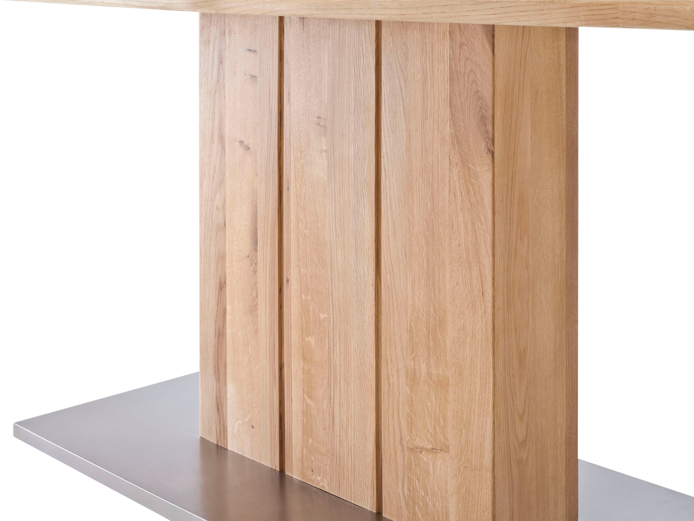 MCA furniture Esstisch gerader »Greta«, Kante kaufen BAUR Esstisch Baumkante, | Tischplatte geteilter oder mit