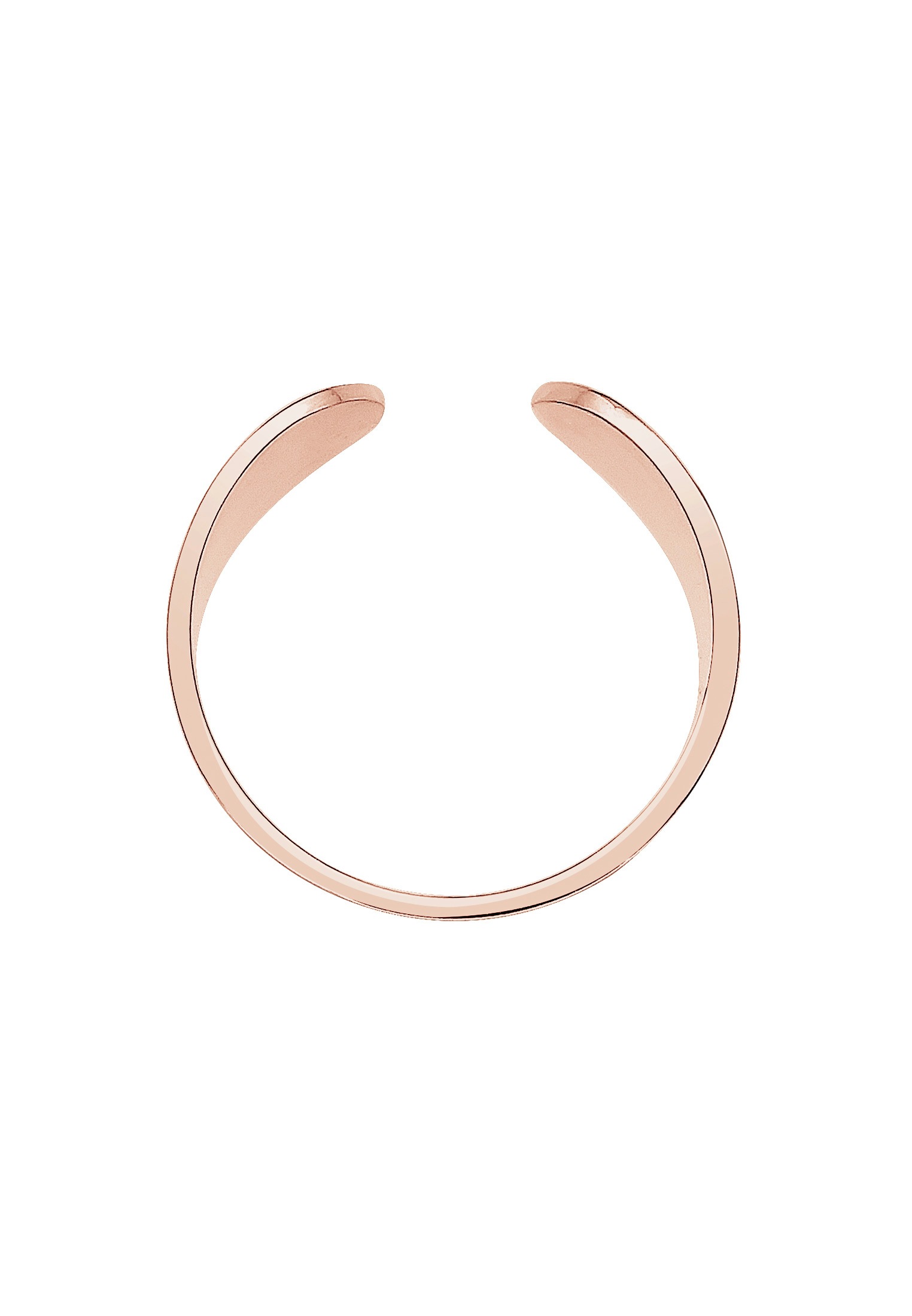 Elli Fingerring »Bandring Offen Matt Verstellbar 925 Sterling Silver«