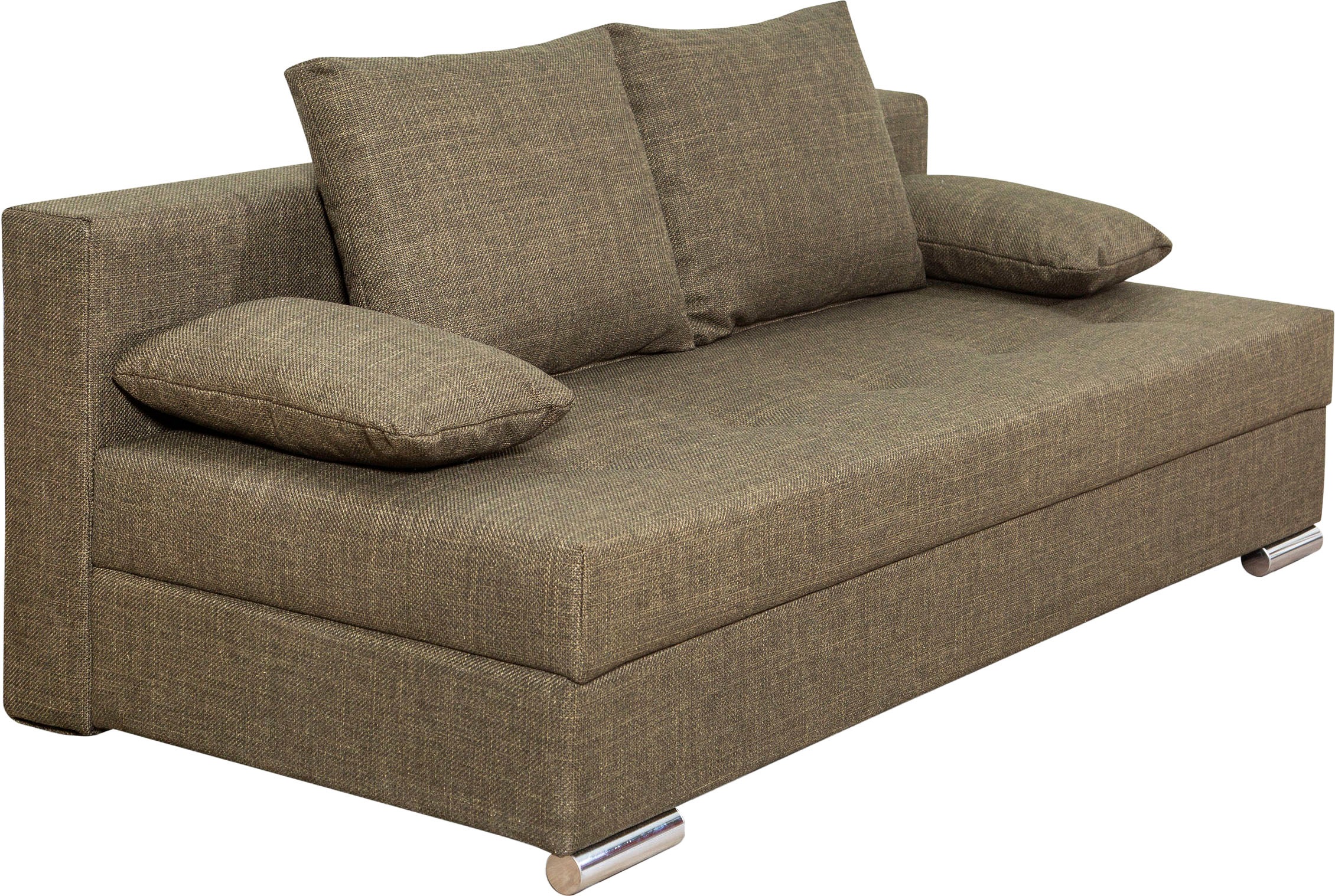 COLLECTION AB Schlafsofa »Tania mit Bettfunktion und Bettkasten«, komfortabler Sitzkomfort: Federkern-Polsterung, inklusive Rückenkissen