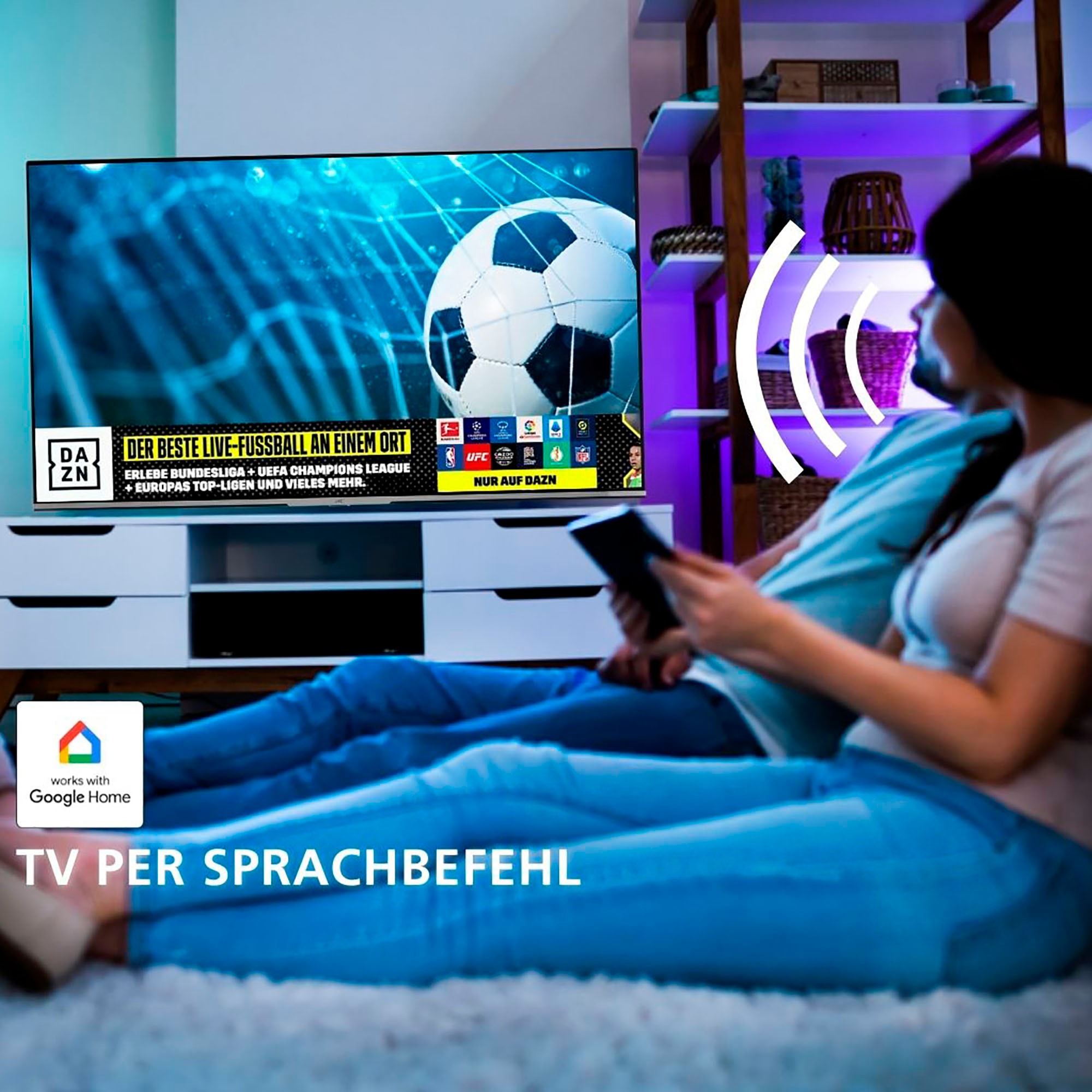 JVC QLED-Fernseher, 126 cm/50 Zoll, 4K Ultra HD, Smart-TV-Google TV