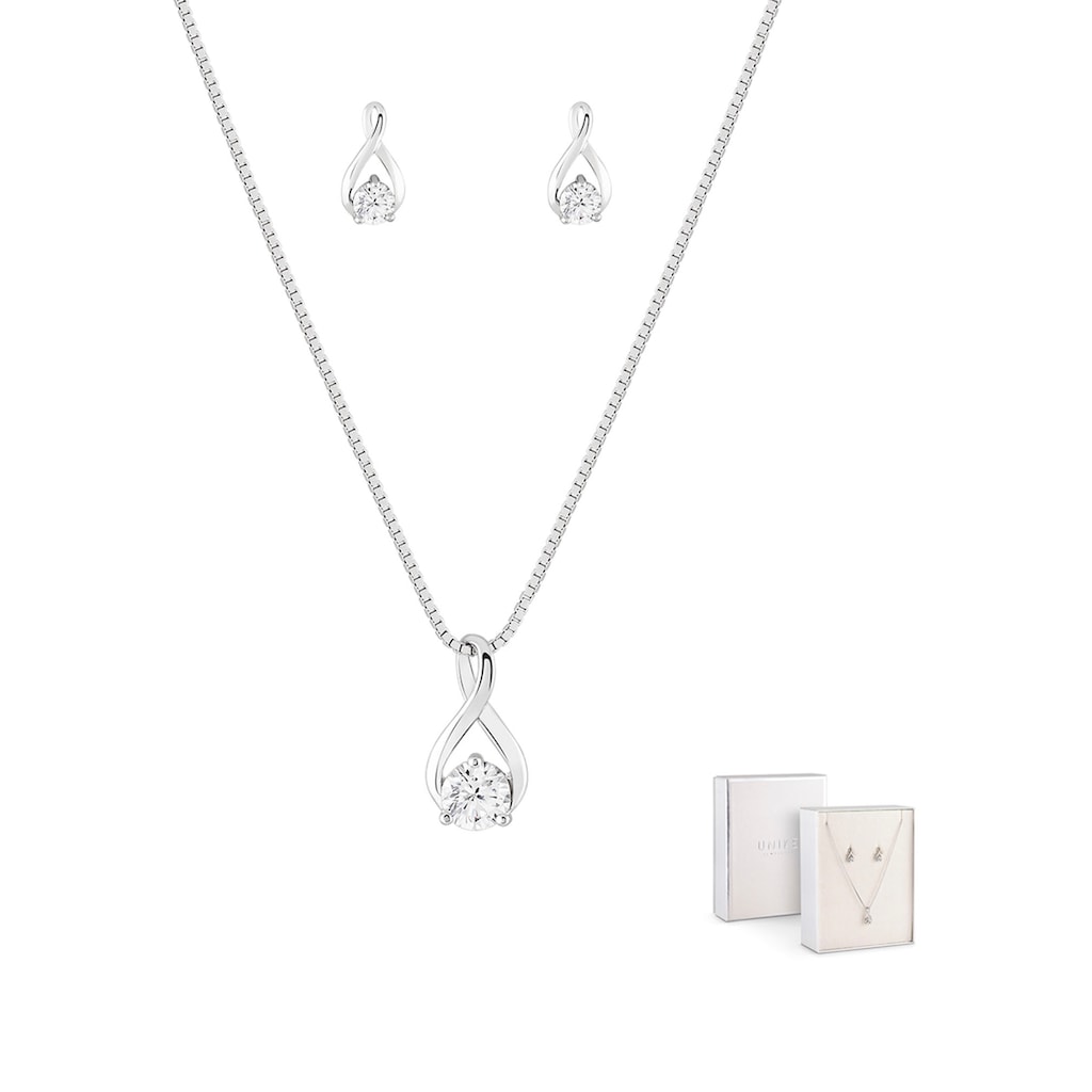 UNIKE JEWELLERY Schmuckset »CLASSY SHINNY, UK.PK.1202.0002«, (Set, 3 tlg.)