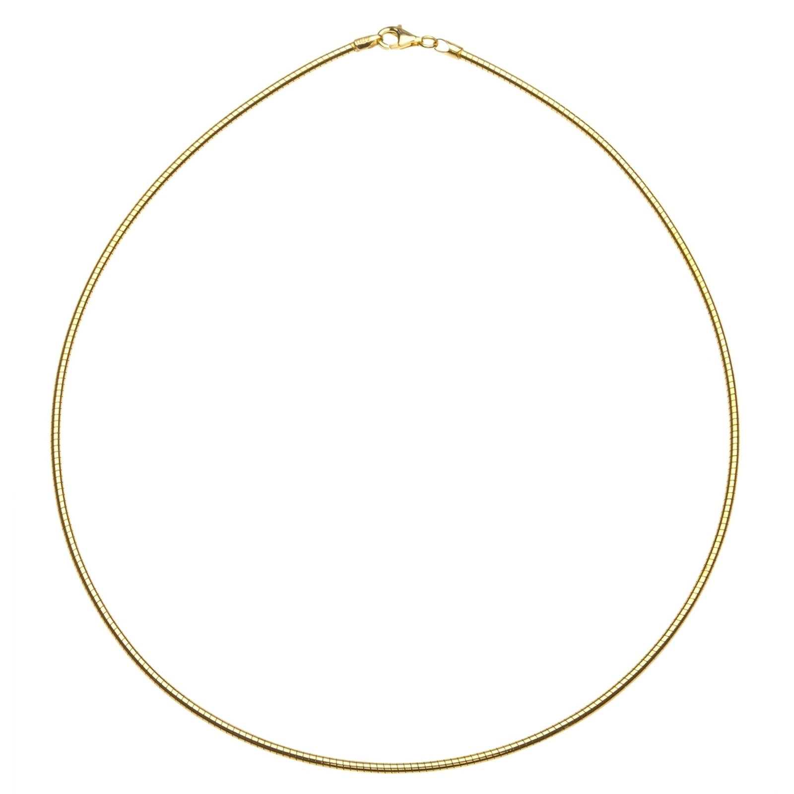 OSTSEE-SCHMUCK Damen Halsreif "Ostsee-Schmuck Halsreif Omega 2,2 mm Halsreif Omega 2,2 mm", 42cm, Silber 925 (Sterlingsilber), L: 42, gold, Silber