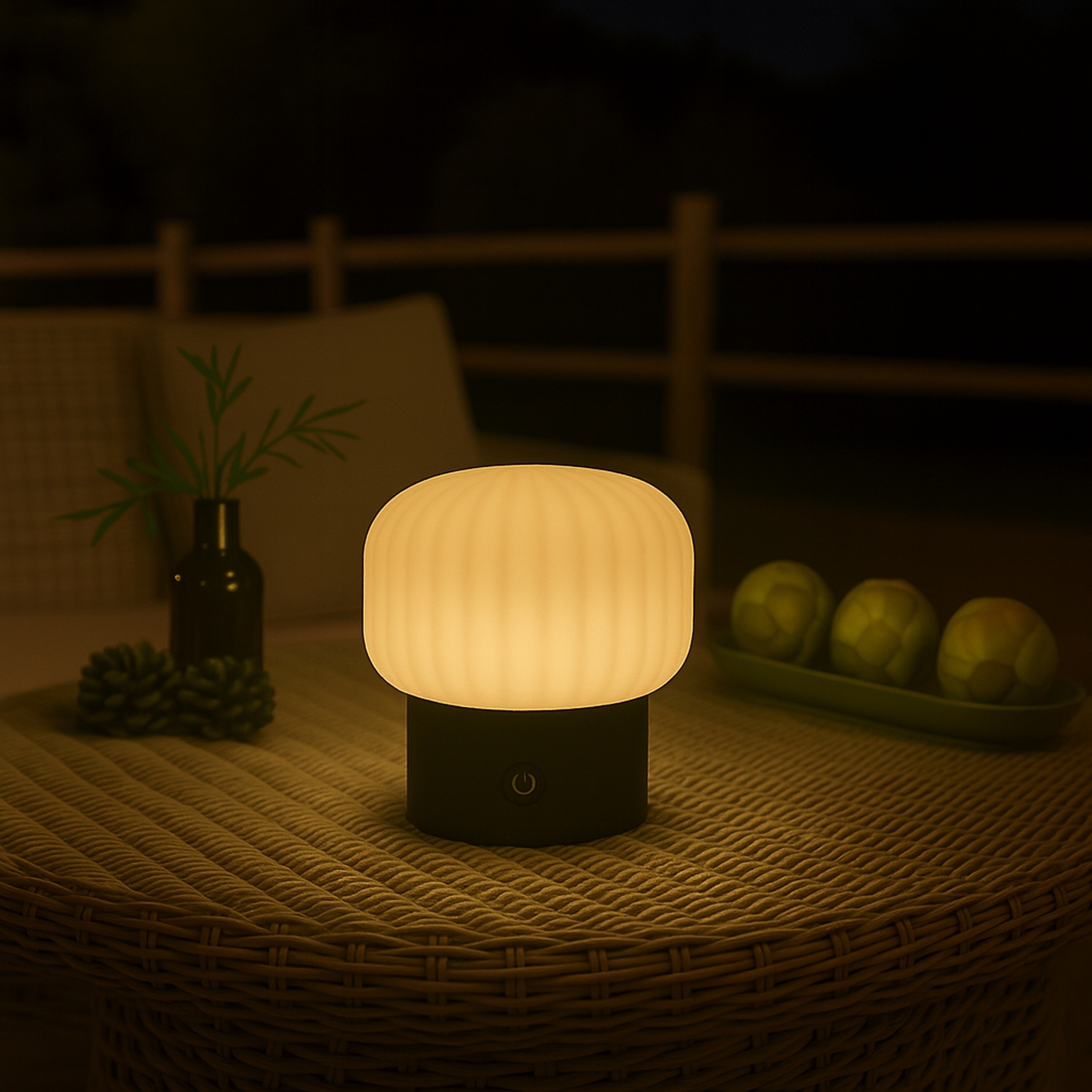 Brilliant LED Tischleuchte »Sarastro« LED-Modul 1 Stk. RGB | Warmweiß Akku Leuchte, 280 lm, 2700 K, RGB, dimmbar, Wireless Charging