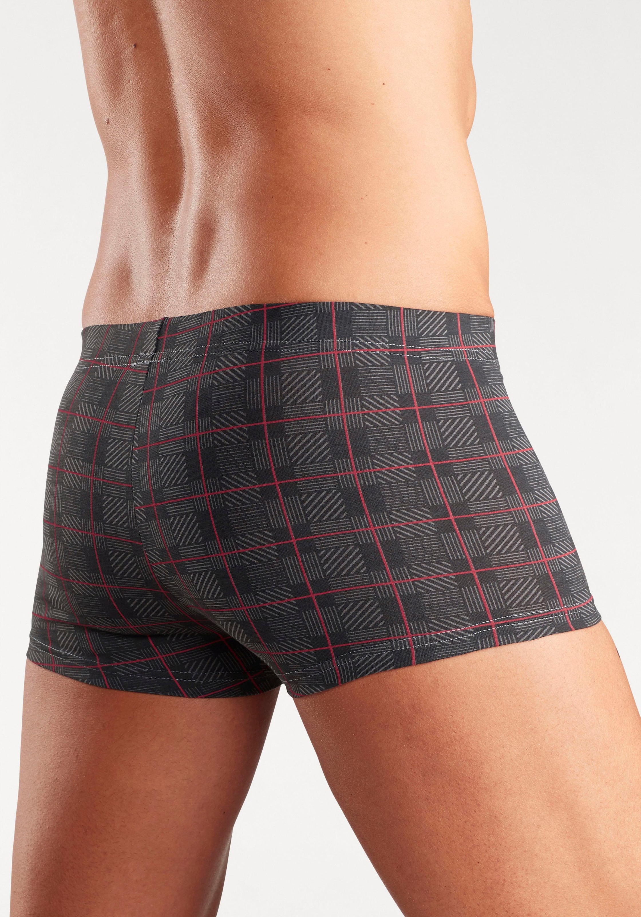 H.I.S Boxershorts, (Packung, 5 St.), in Hipster-Form aus Baumwoll-Stretch