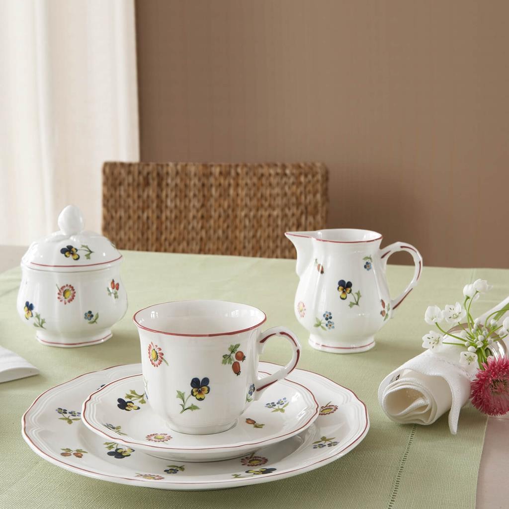 Villeroy & Boch Geschirr-Set »Kaffeeservice Petite Fleur 20er Set bunt« Spülmaschinenfest, Mikrowellensicher