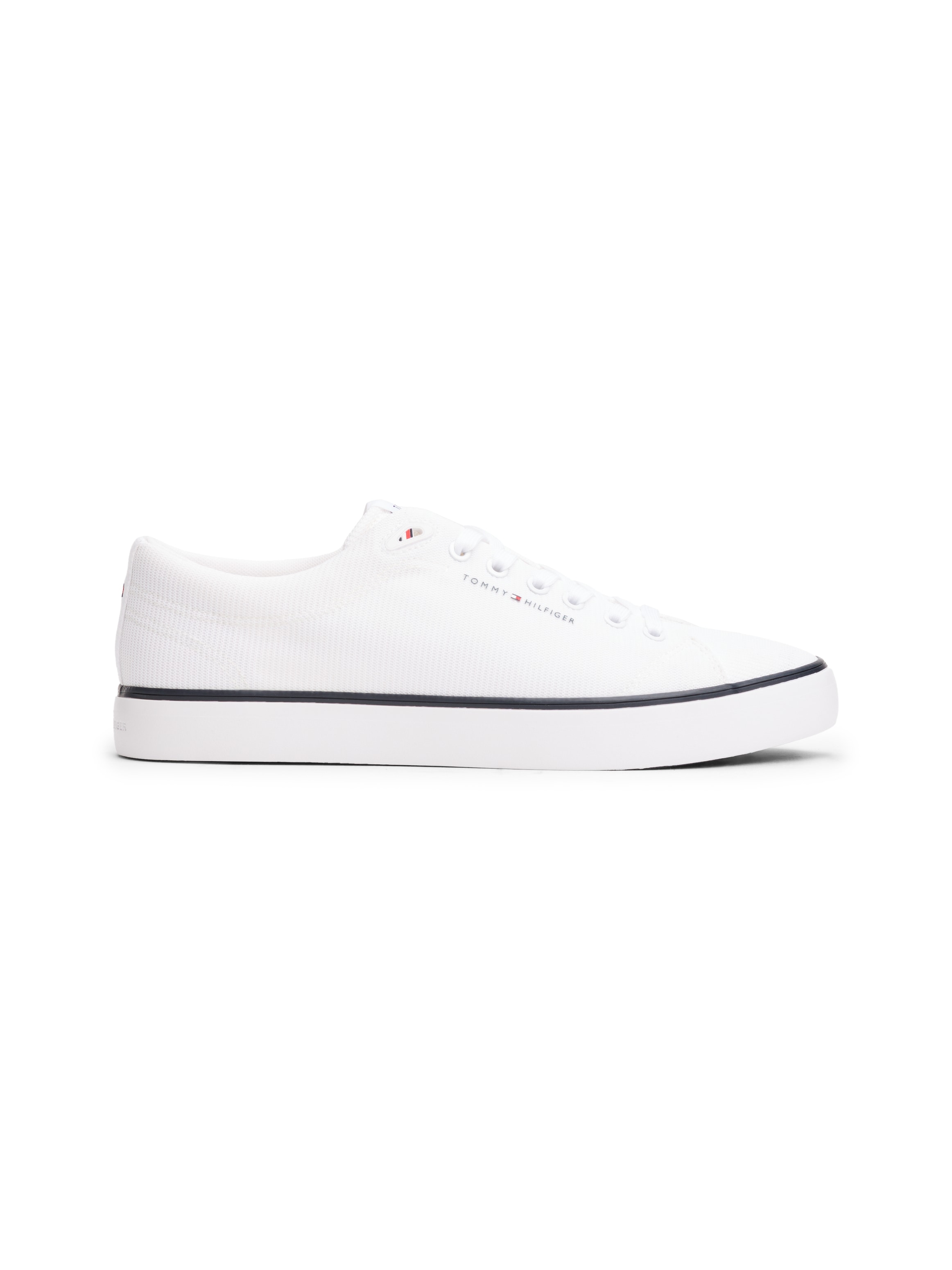 Tommy Hilfiger Sneaker »TH HI VULC CORE LOW II MESH«, Basic, Schnürschuh, Halbschuh, Freizeitschuh mit Logoschriftzug