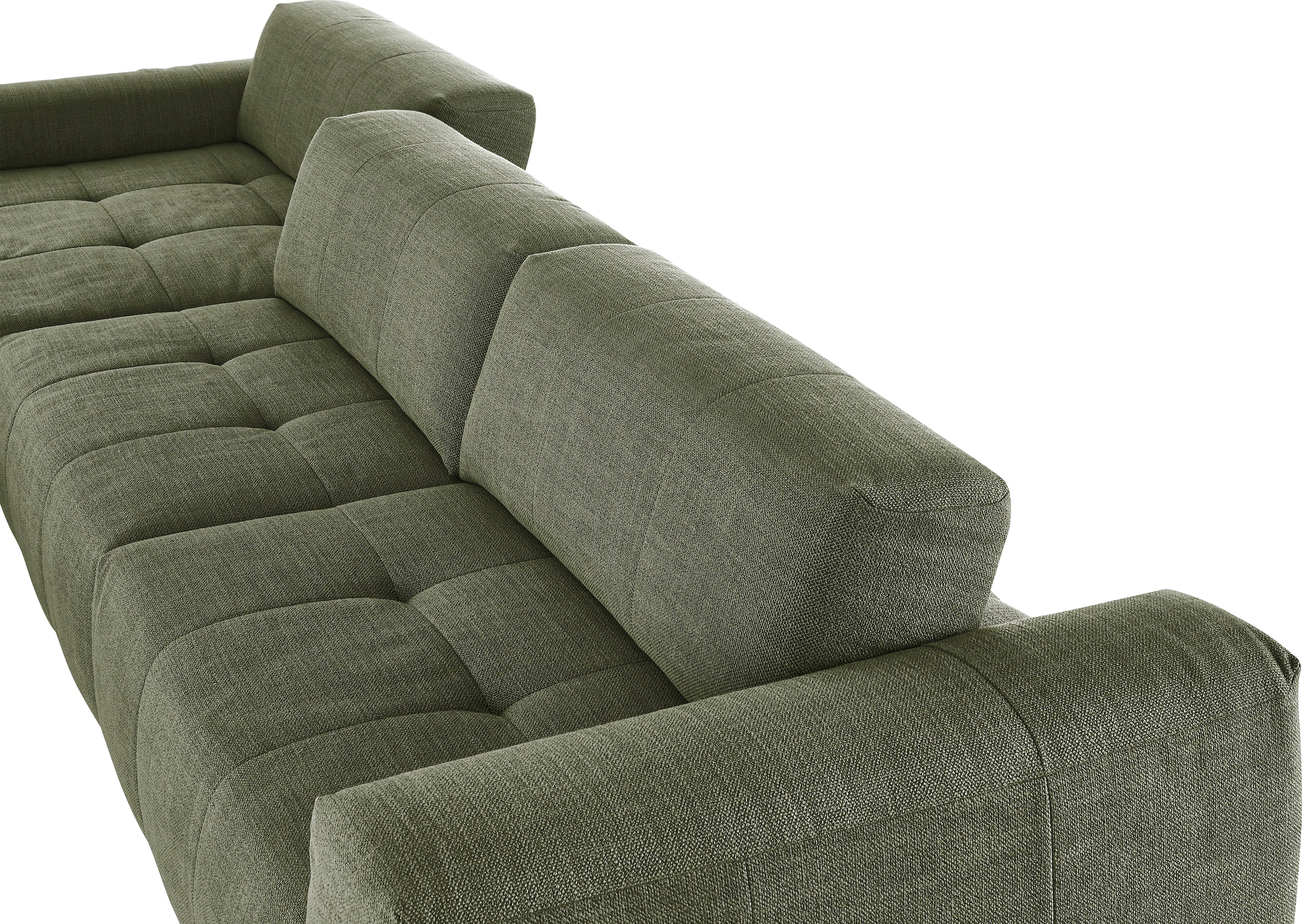 3C Candy Ecksofa »Yoshy mit Komfortfunktionen, modern und bequem, L-Form«, Zwei verschiedene Sitztiefen durch verstellbare Rückenlehne