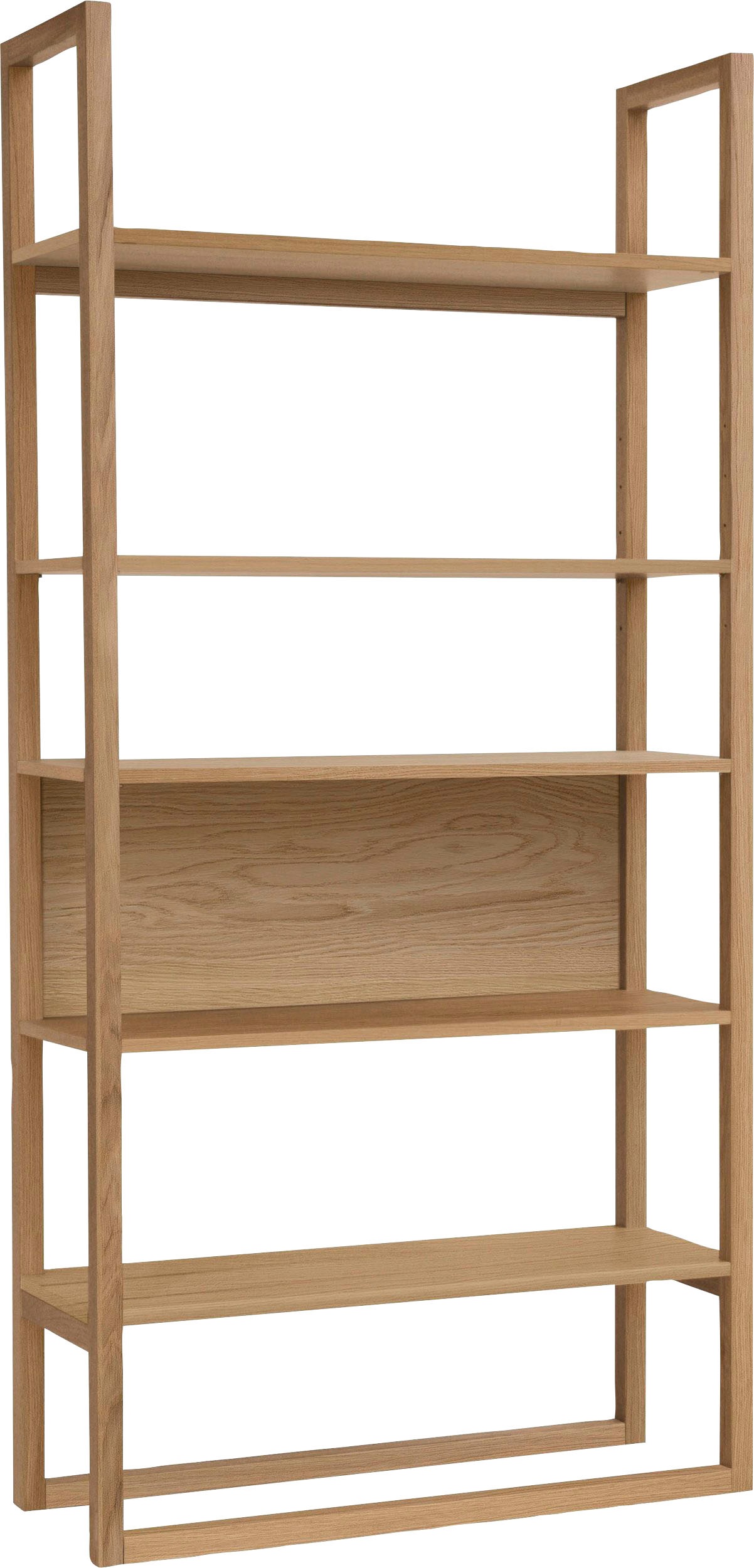 Woodman Bücherregal "New Est, Regal, Standregal" Made in Europe, im skandinavischen Design, Gestell aus massiver Eiche, FSC
