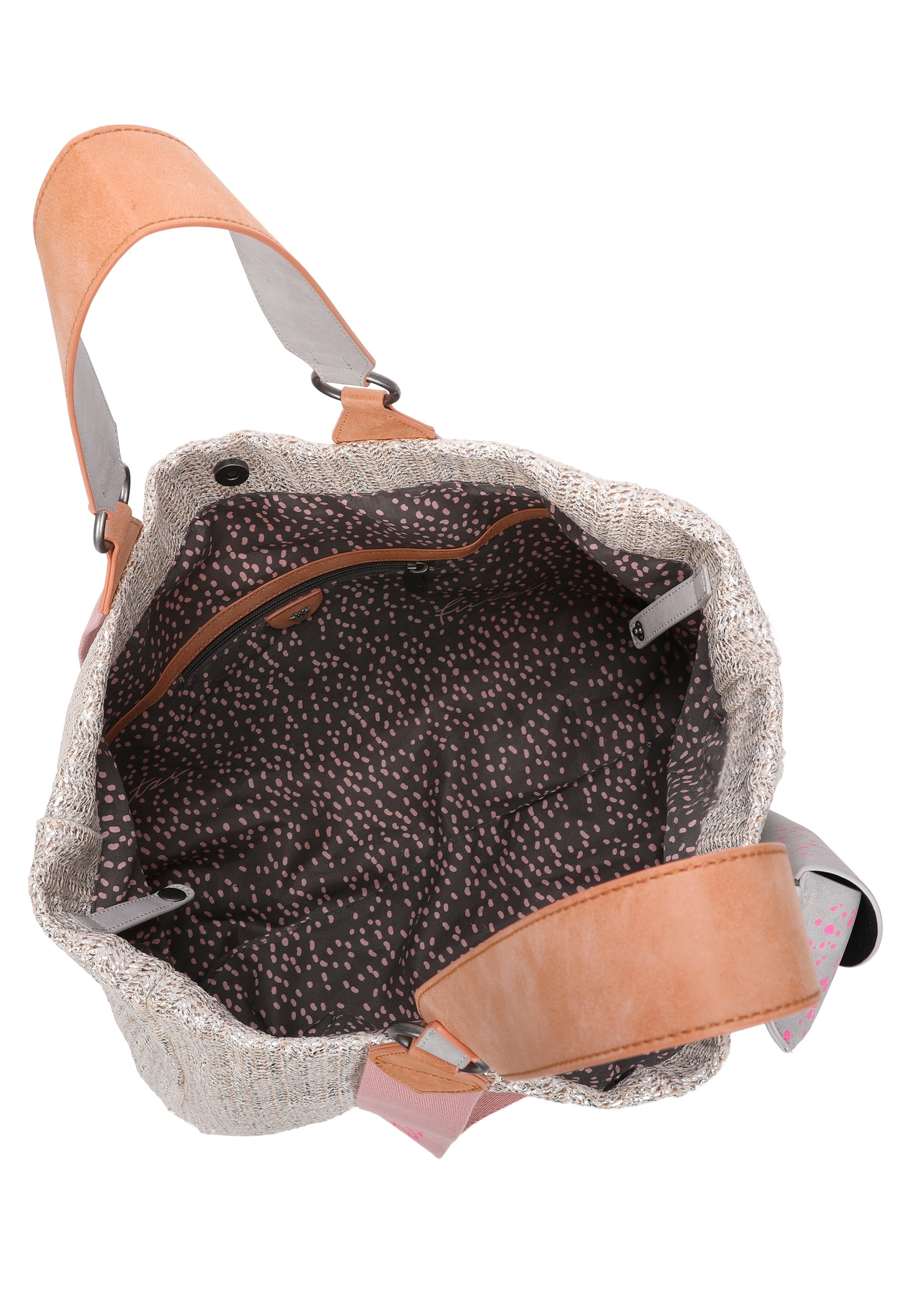 Fritzi aus Preußen Henkeltasche »Izzy Medium Limited Painted Straw«, mit abnehmbarem Brillenetui