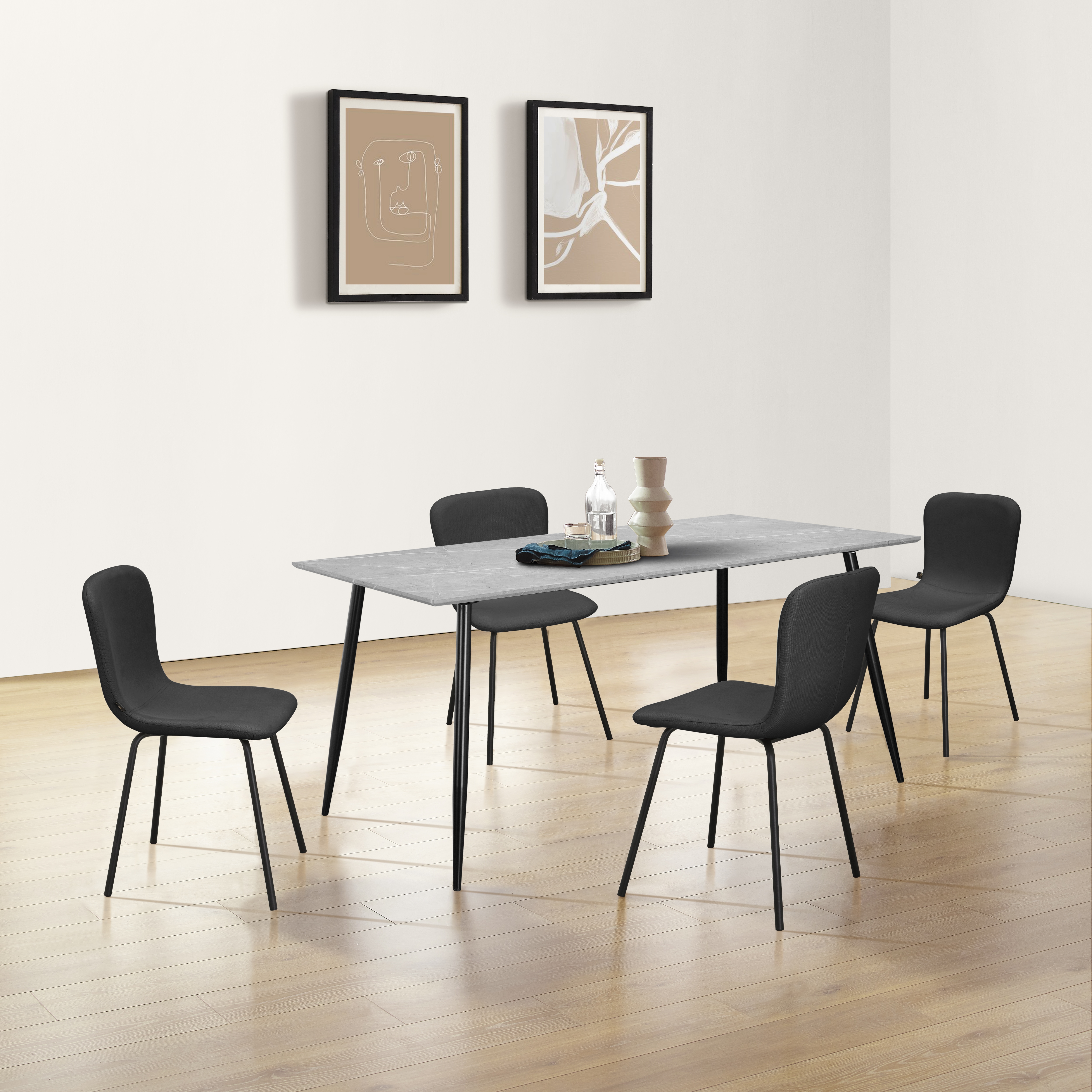 OTTO home Esstisch "Eadwine" 1 Stk. tlg. Gestell aus Metall, verschiedene Größen und Farben, Tisch, Küchentisch