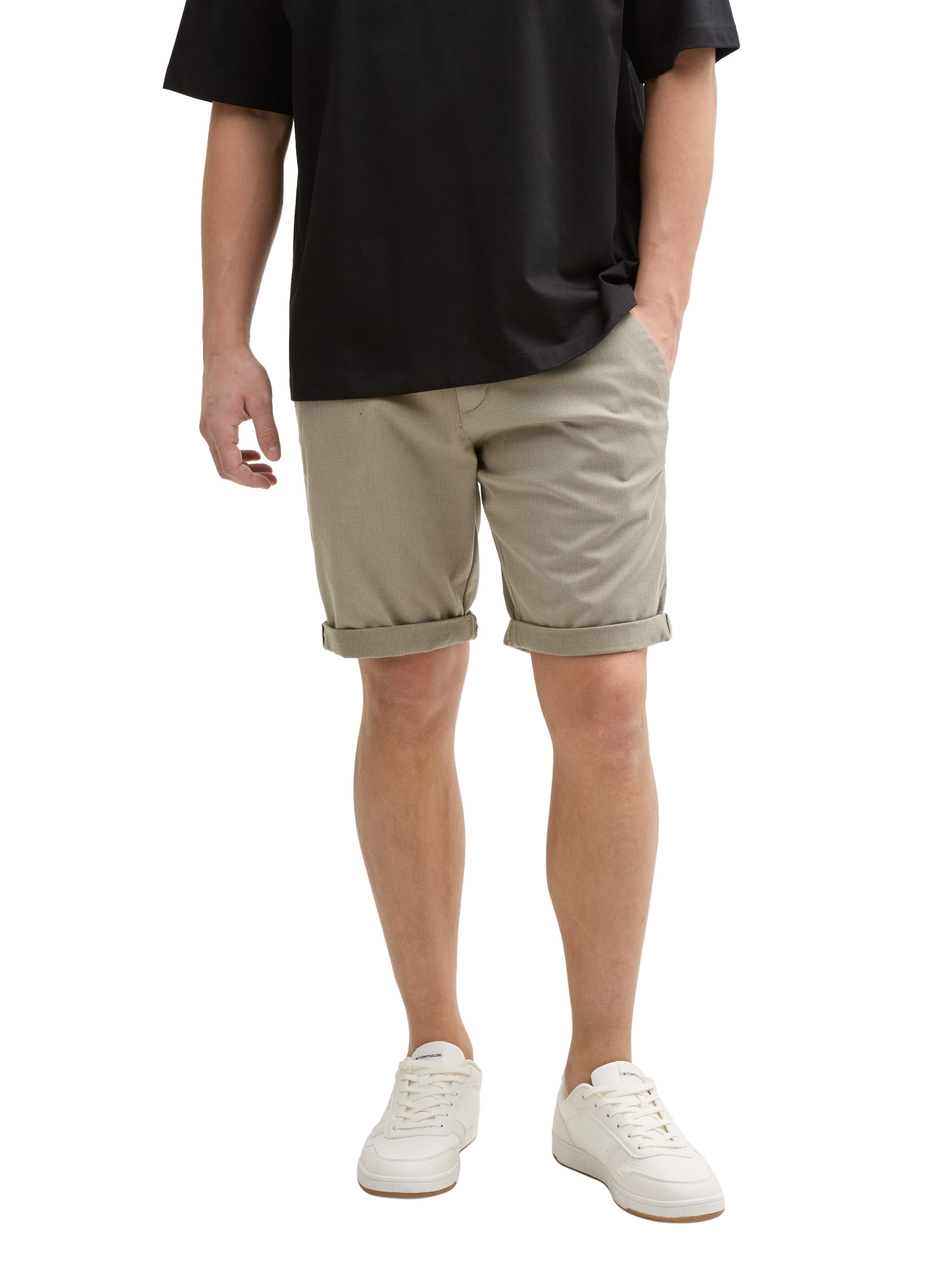 TOM TAILOR Denim Chinoshorts Sommerhose mit Gürtel günstig online kaufen