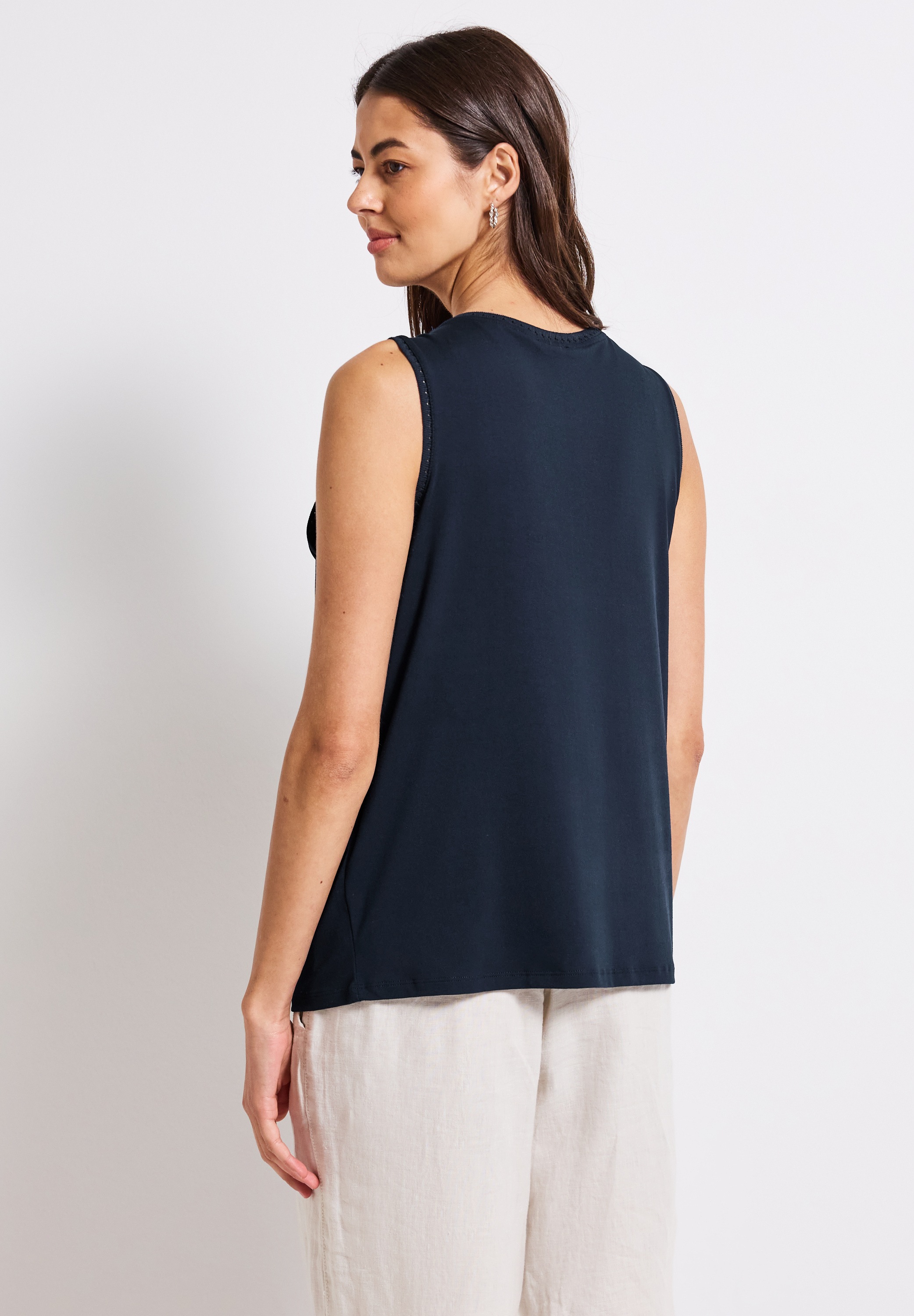 STREET ONE Spitzentop, mit V-Ausschnitt günstig online kaufen