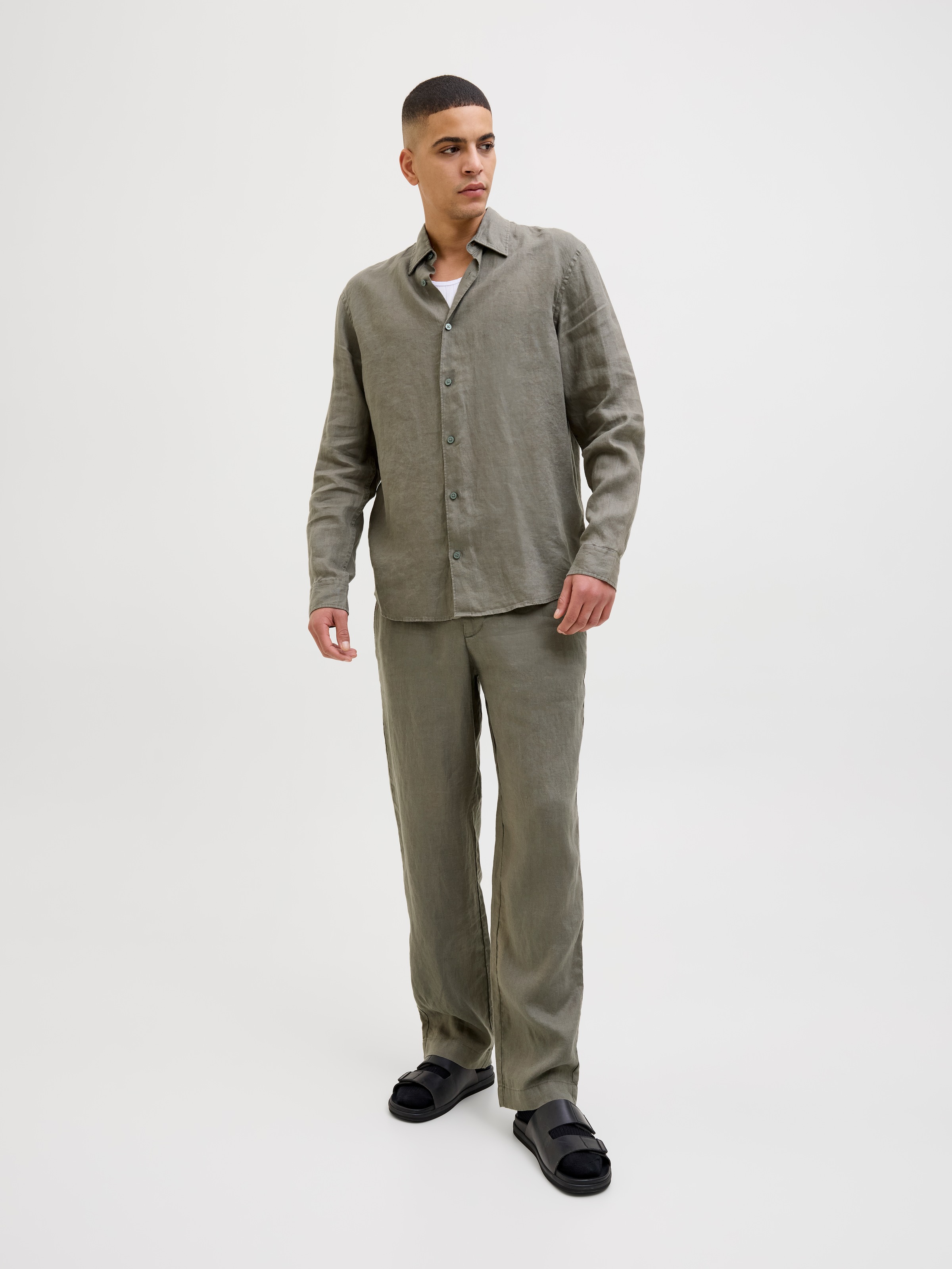Jack & Jones Langarmhemd »JPRCCLAWRENCE LINEN L/S SHIRT SN«