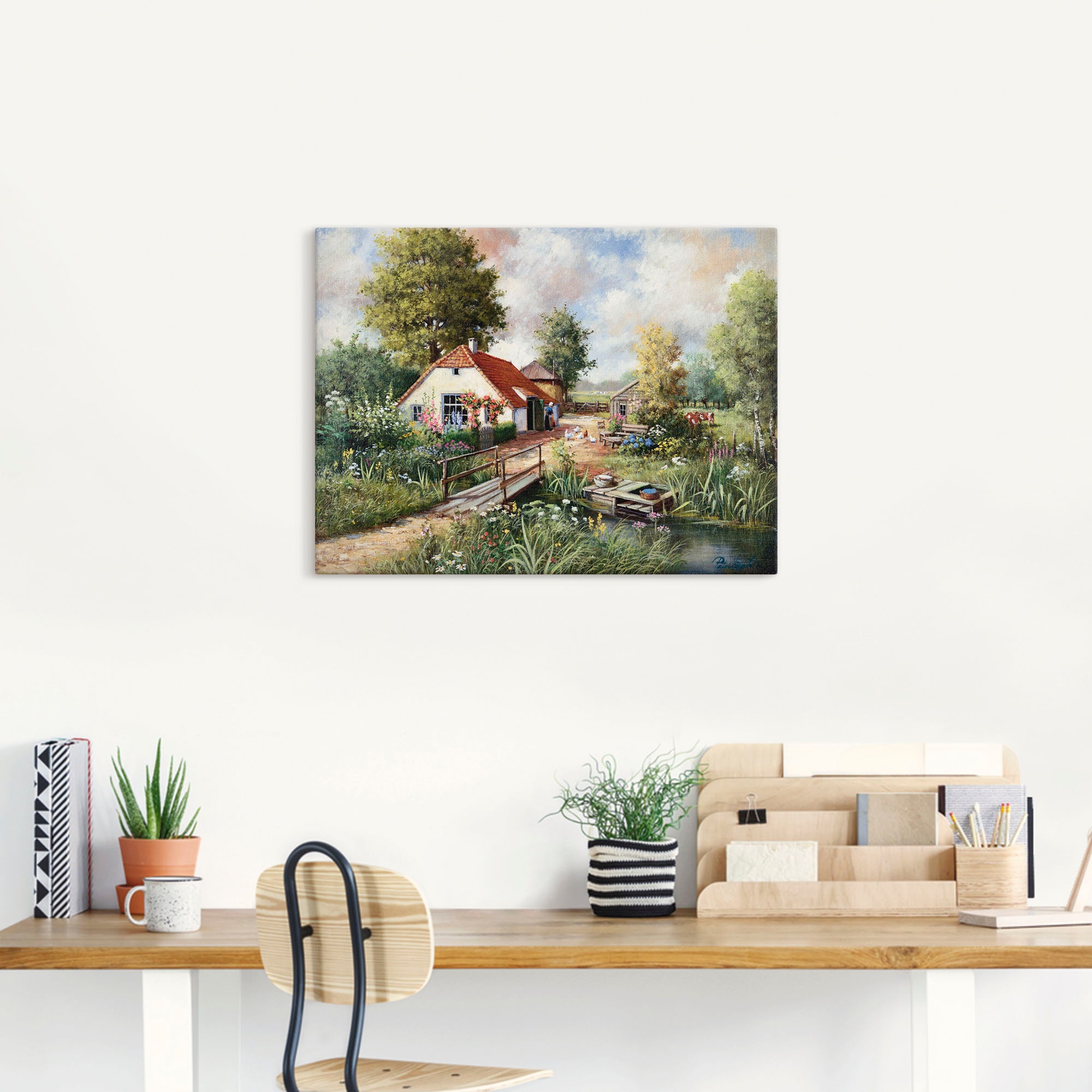 Artland Wandbild "Bauernhof" Gebäude 1 Stk. tlg. als Leinwandbild, Poster i günstig online kaufen