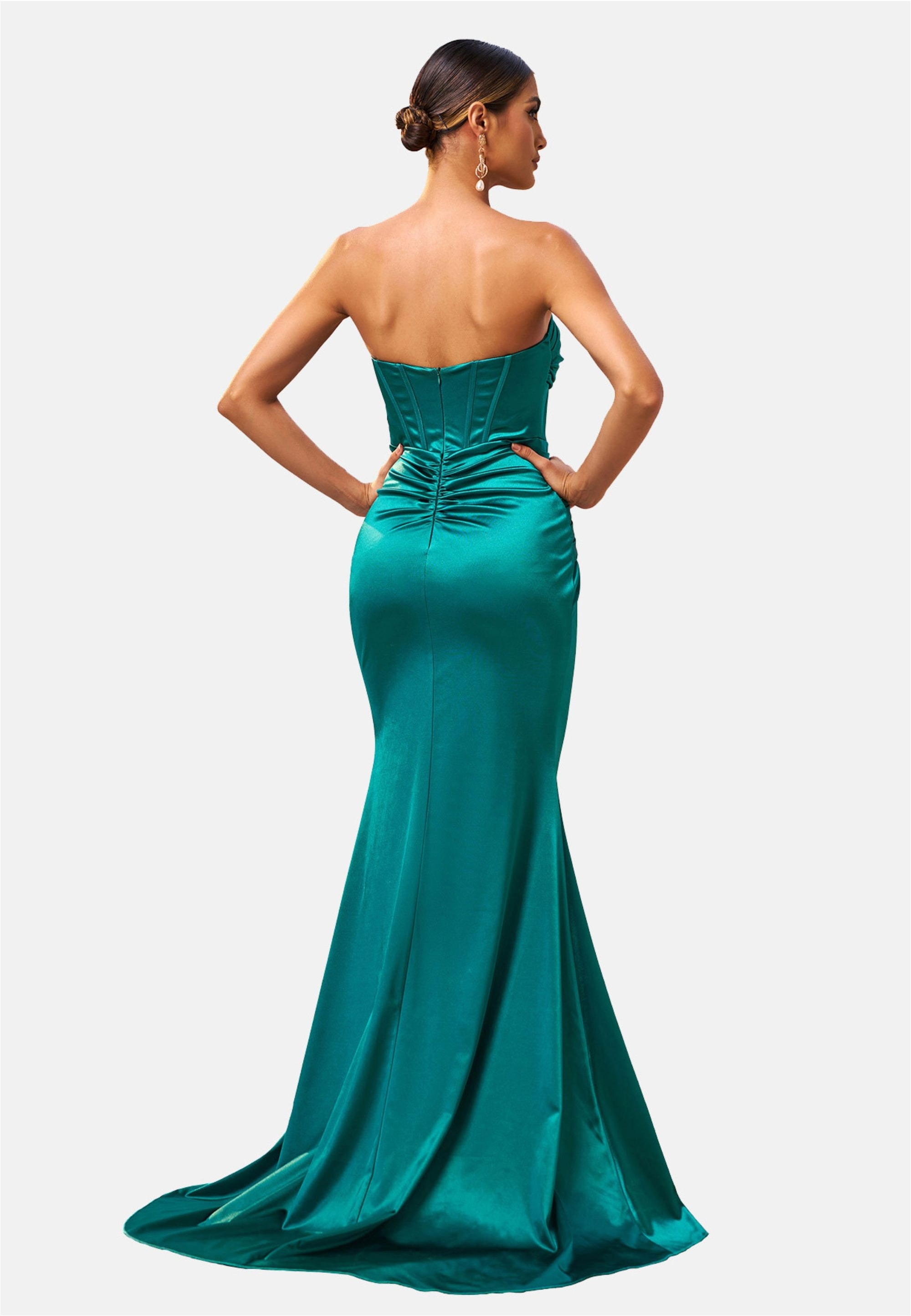 Moda Minx Jerseykleid »Daisy Long Slit Dress«, mit wunderbarem Korsett-Element