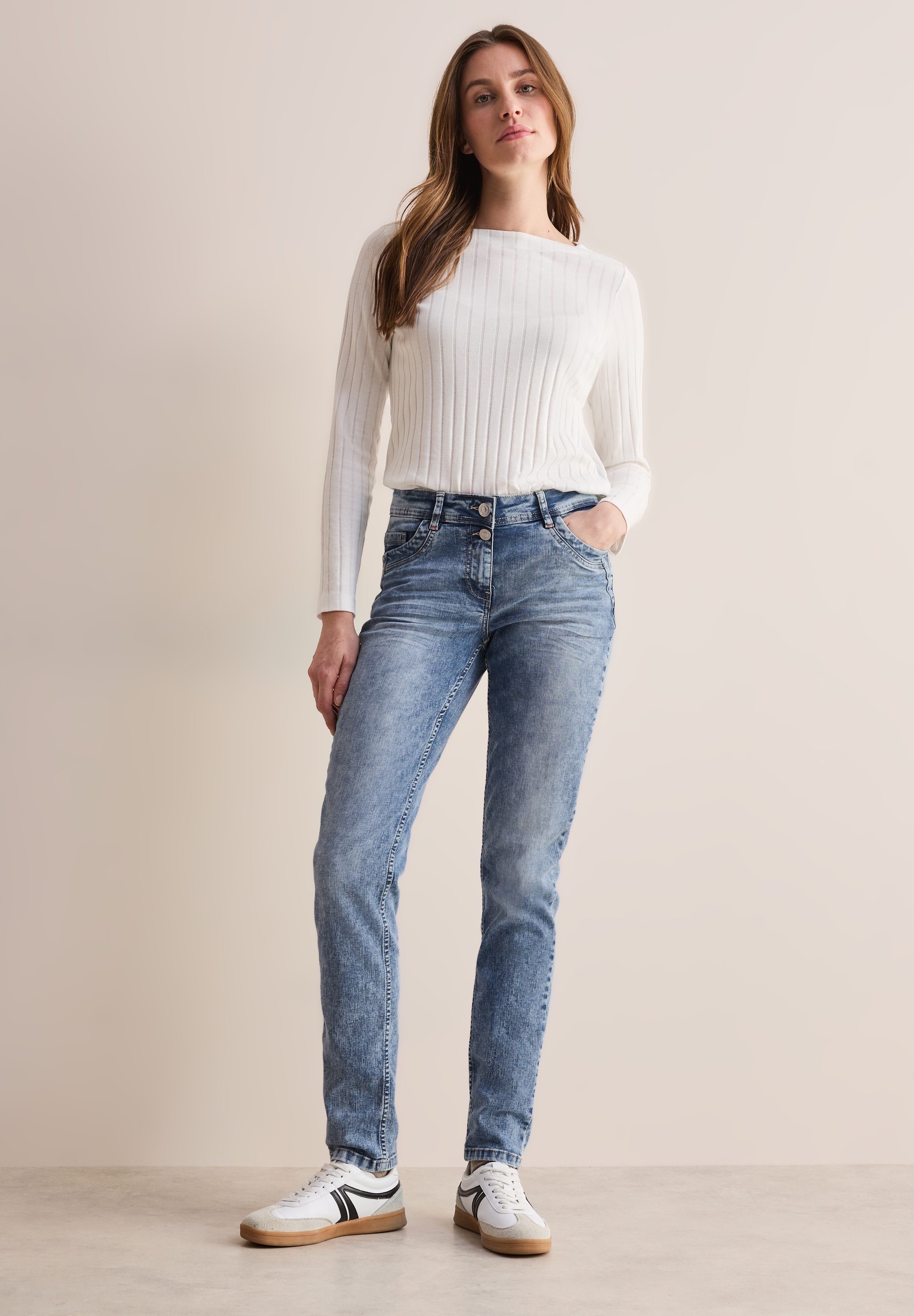 Comfort-fit-Jeans, Middle Waist