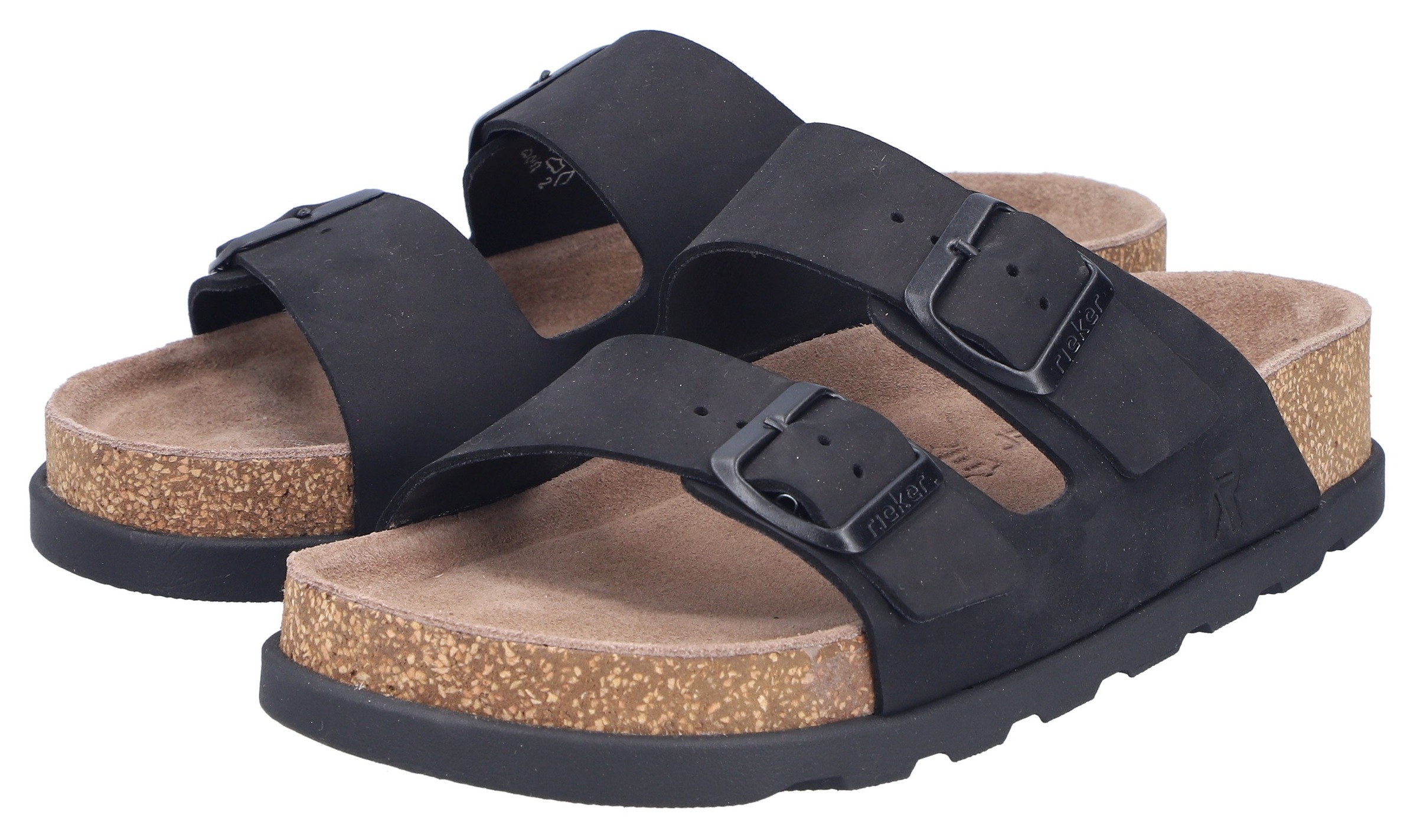 Rieker Pantolette  Hausschuh, Sommerschuh, Strandschuh, Zweischnaller mit Softfußbett