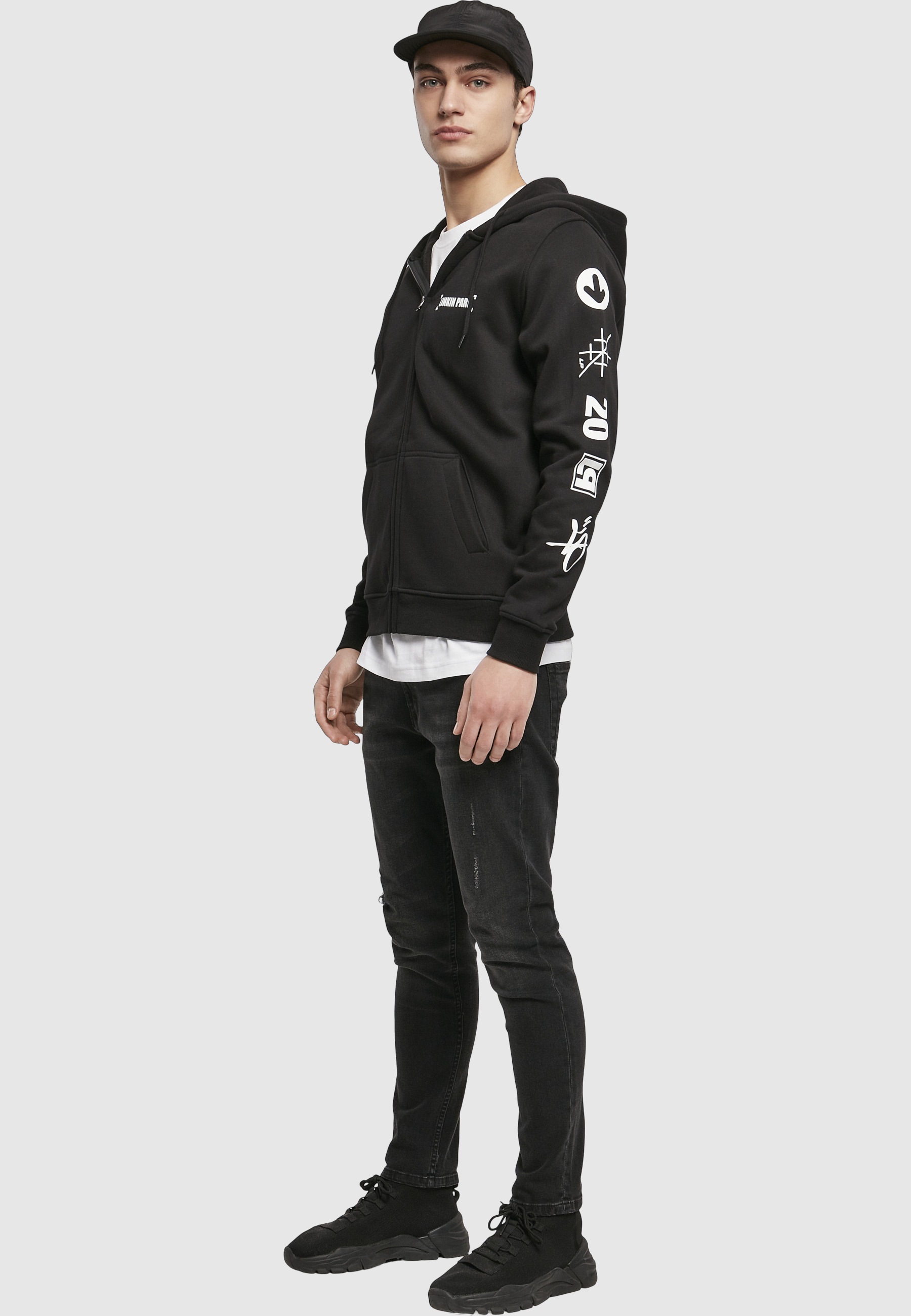 Merchcode Sweatjacke »Merchcode Herren Linkin Park Anniversary Logo Zip Hoody« 1 tlg.