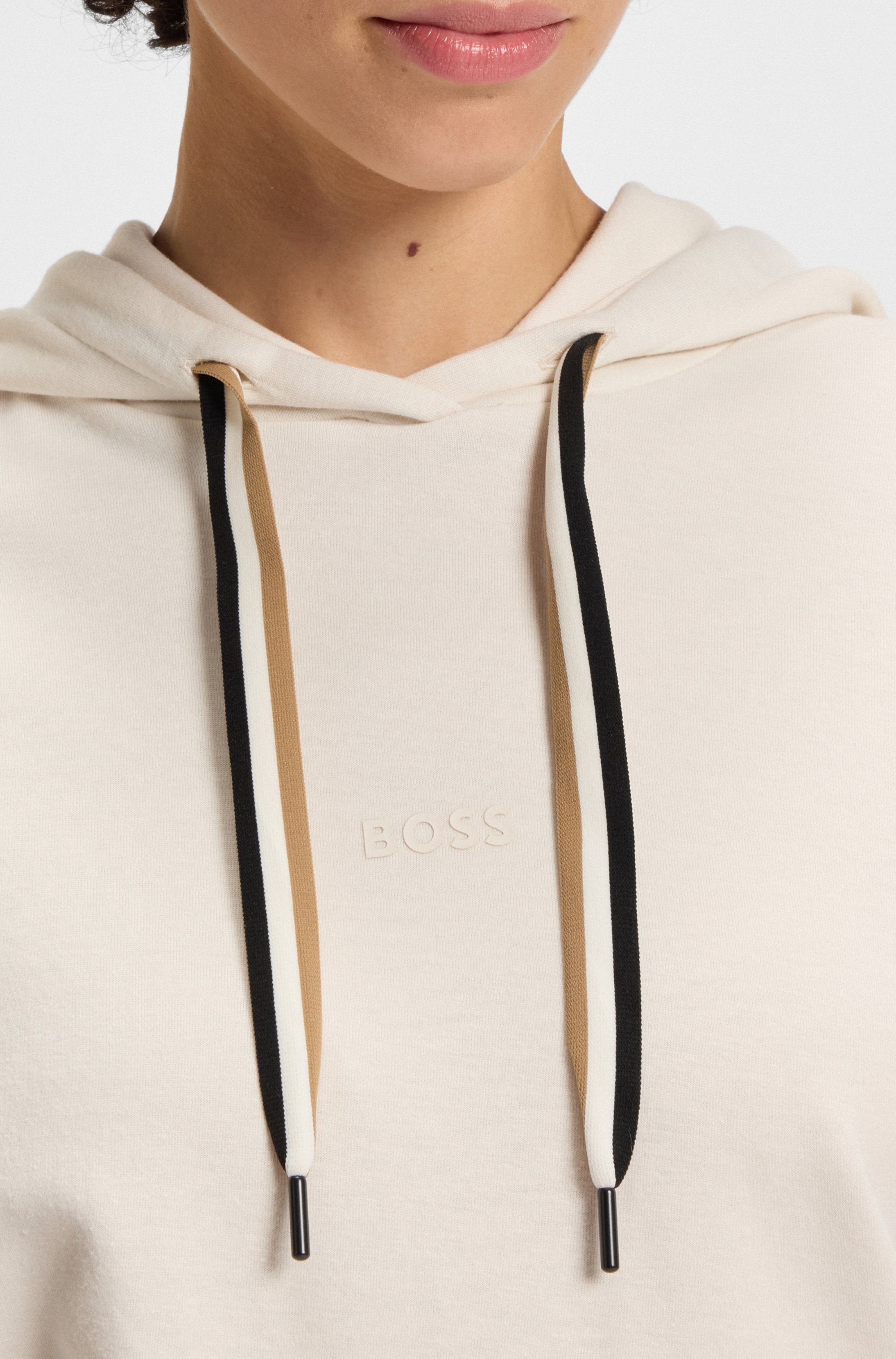BOSS Hoodie "CP Stripe Hoodie", mit kontrastfarbener Kordel günstig online kaufen