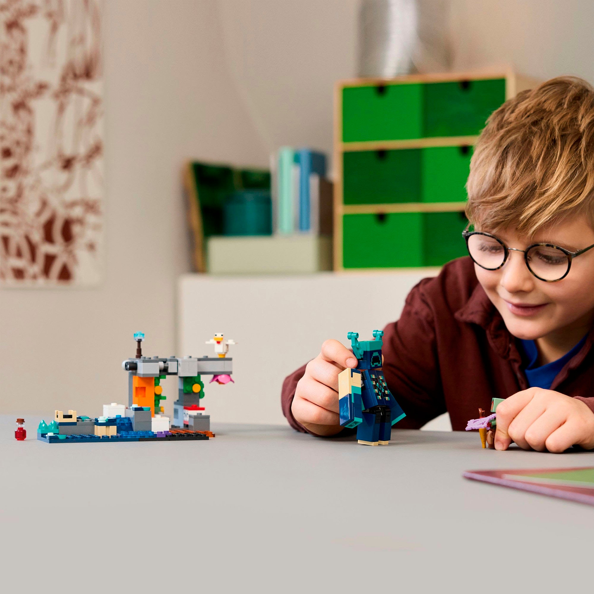 LEGO® Konstruktionsspielsteine »Begegnung mit dem Wächter (21274), LEGO Minecraft«, (238 St.), Made in Europe