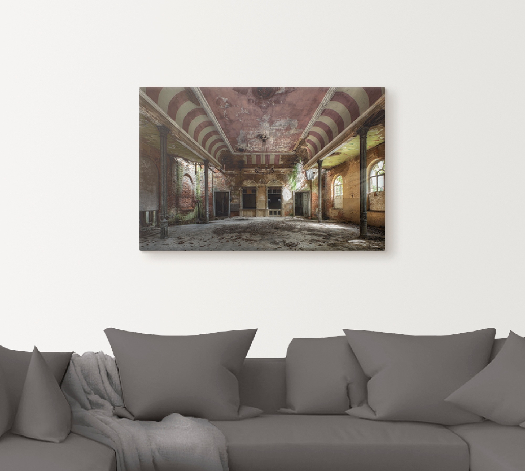 Artland Wandbild »Verlassener Ort - Ballsaal«, Gebäude, (1 St.), als Alubild, Outdoorbild, Leinwandbild, Poster, Wandaufkleber