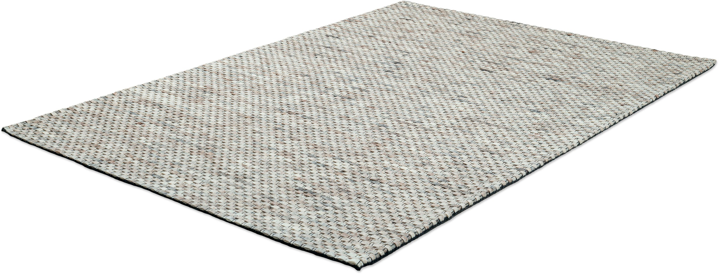 Wollteppich THEKO "Tauern" Gr. 3, beige, B:140cm H:10mm L:200cm, Wolle, Teppiche, Handweb Teppich, reine Wolle, handgewebt 2