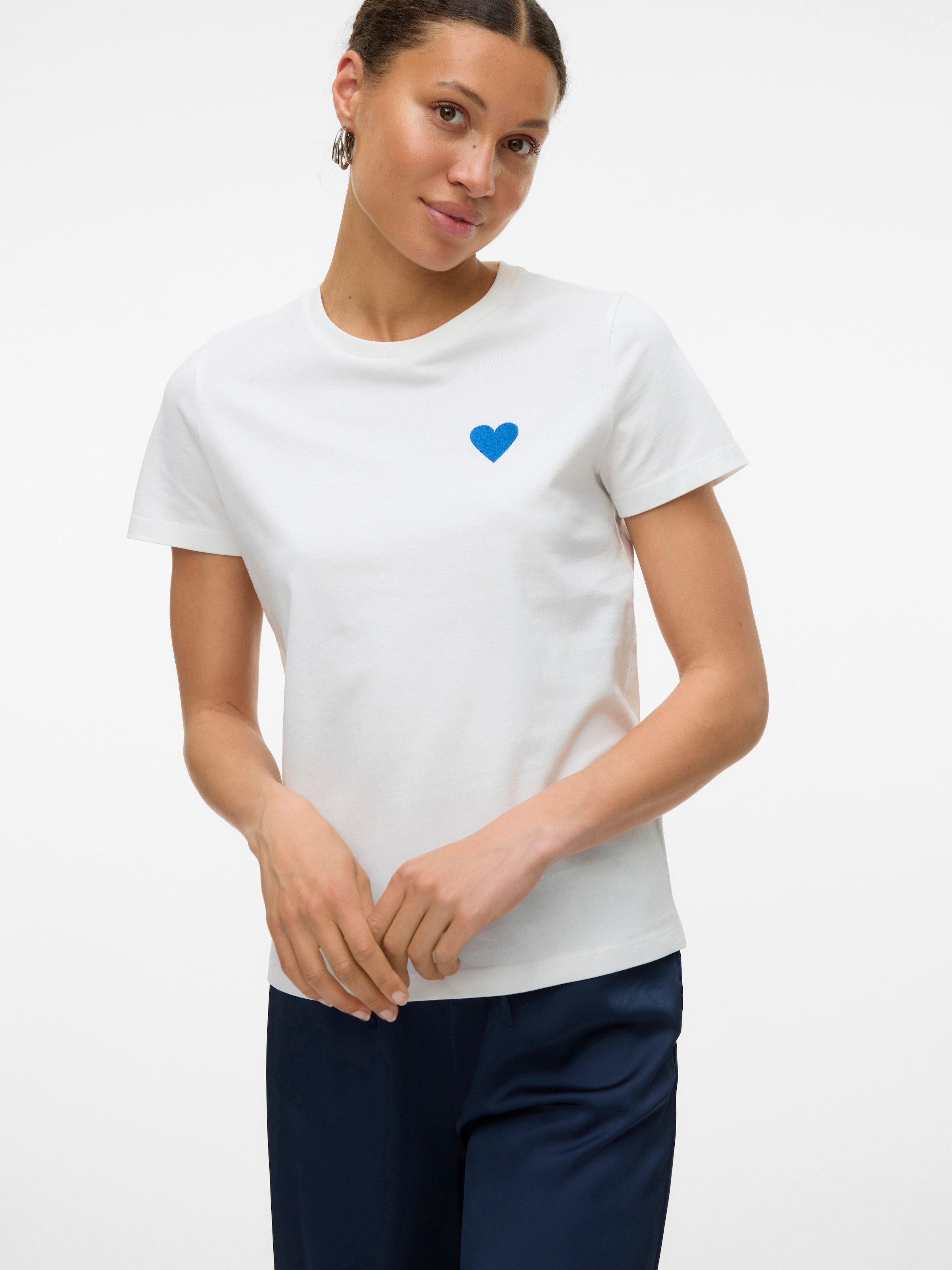 Vero Moda Kurzarmshirt "VMSILJA FRANCIS SS TOP BOX JRS SPE" günstig online kaufen