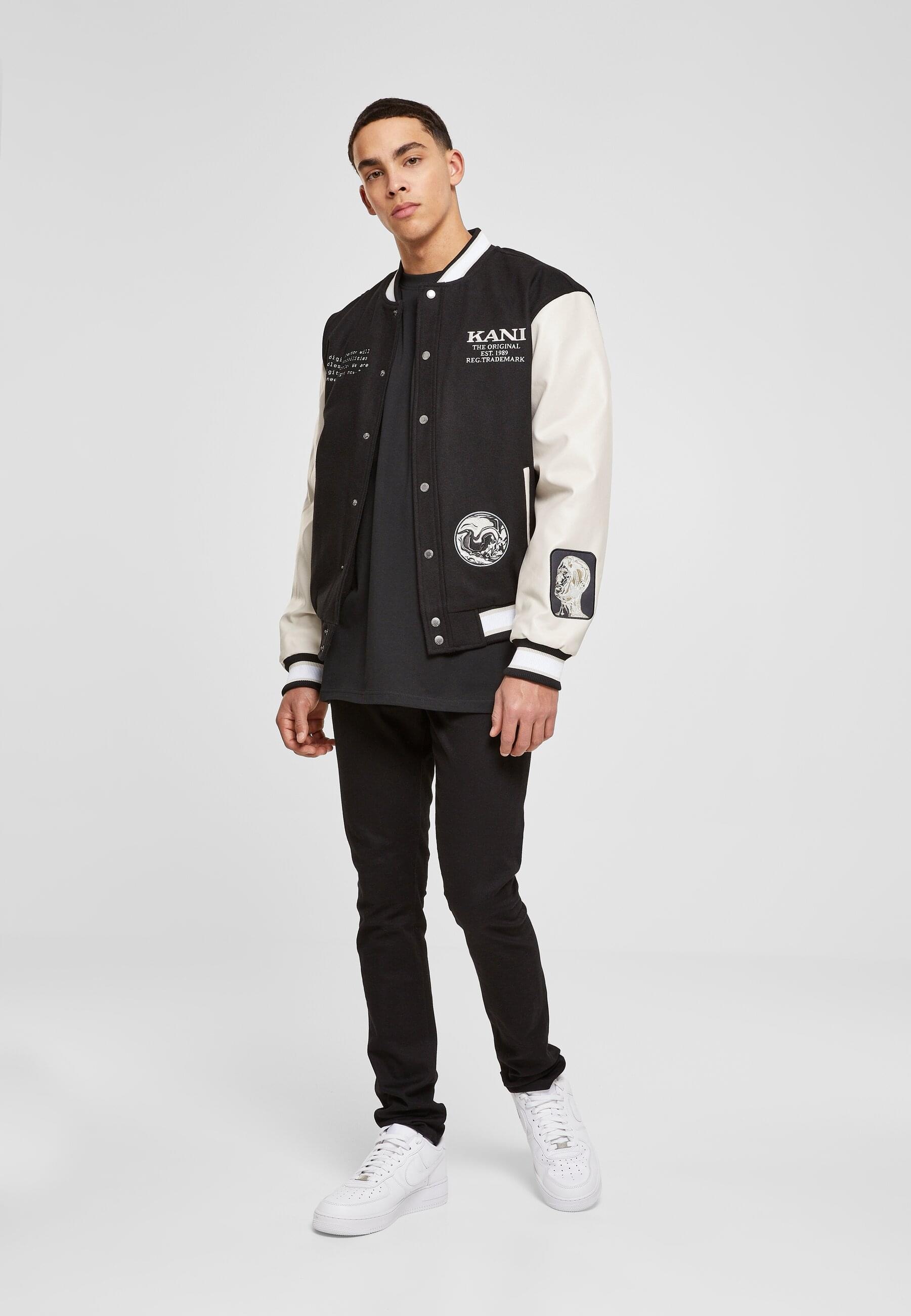 Karl Kani Allwetterjacke »Karl Kani Herren KM231-008-2KK Retro Block College Jacket«, (1 St.), mit Kapuze