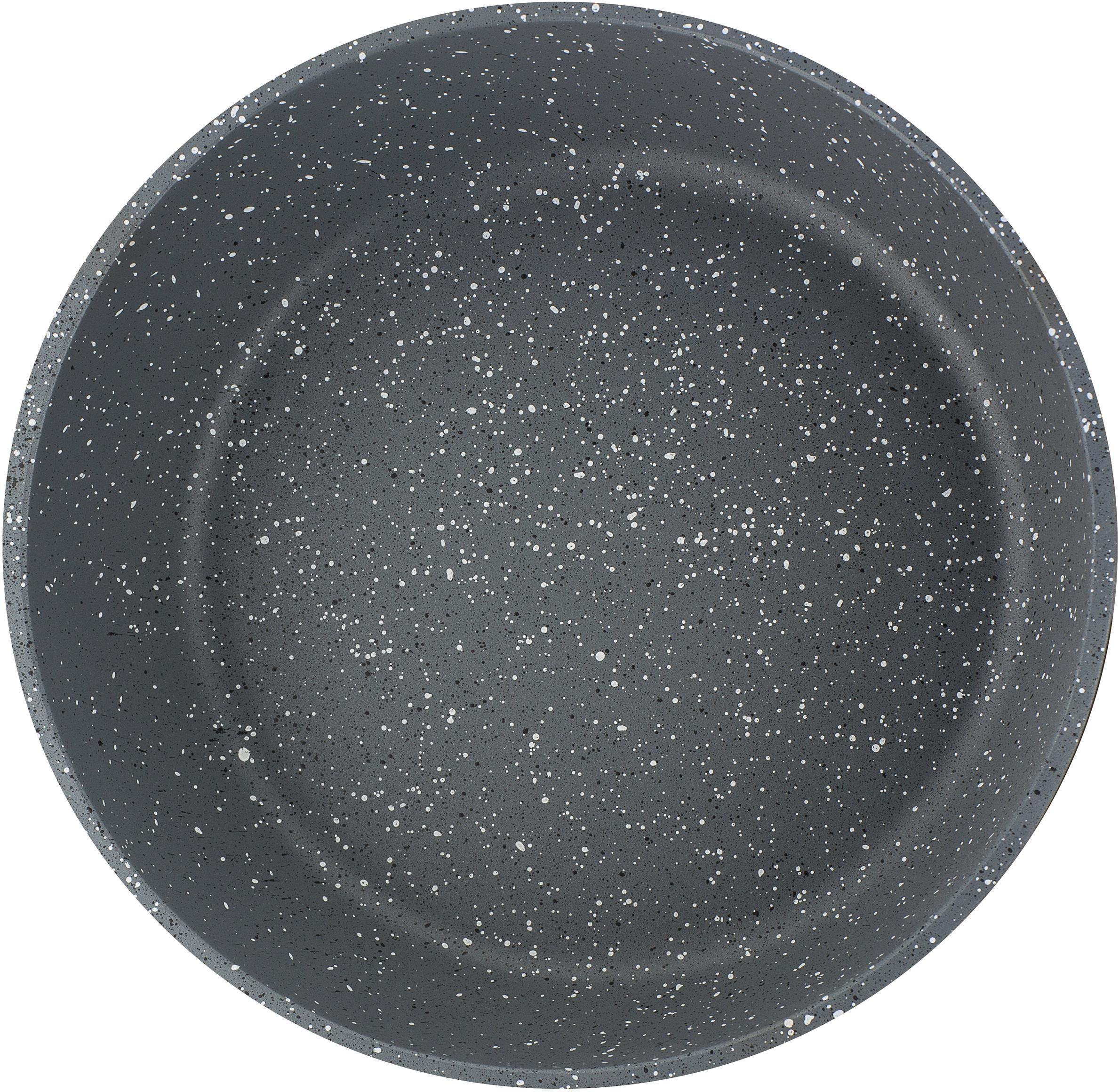 GSW Topf-Set »Gourmet Granit«, Aluminiumguss, (Set, 11 tlg., Kochtopf 20/24, Stieltopf 16, 2 Pfannen 24cm, 1 Dämpfer, Pfannenwender), Induktion