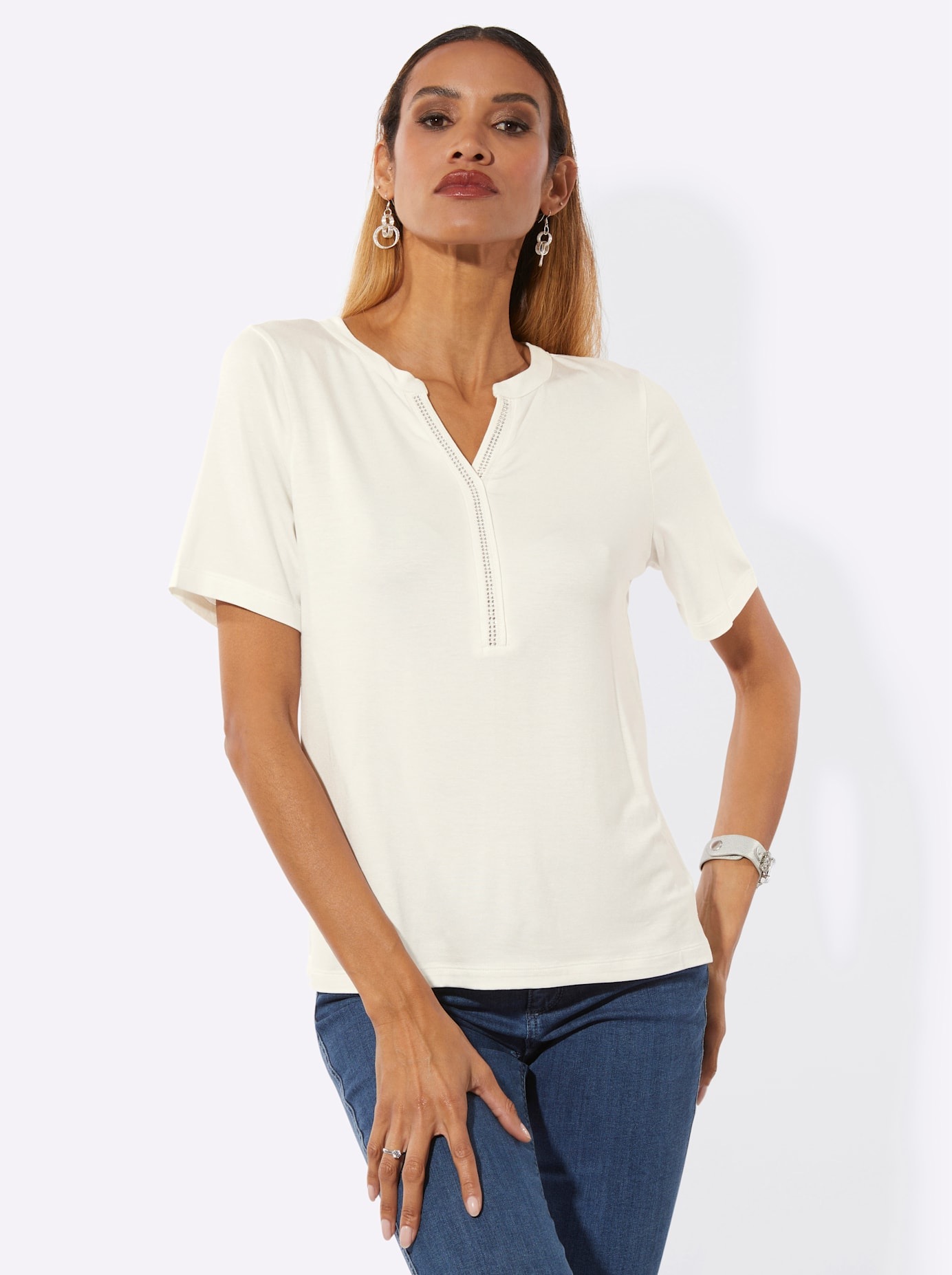 creation L V-Shirt "Kurzarm-Shirt" 1 tlg. günstig online kaufen