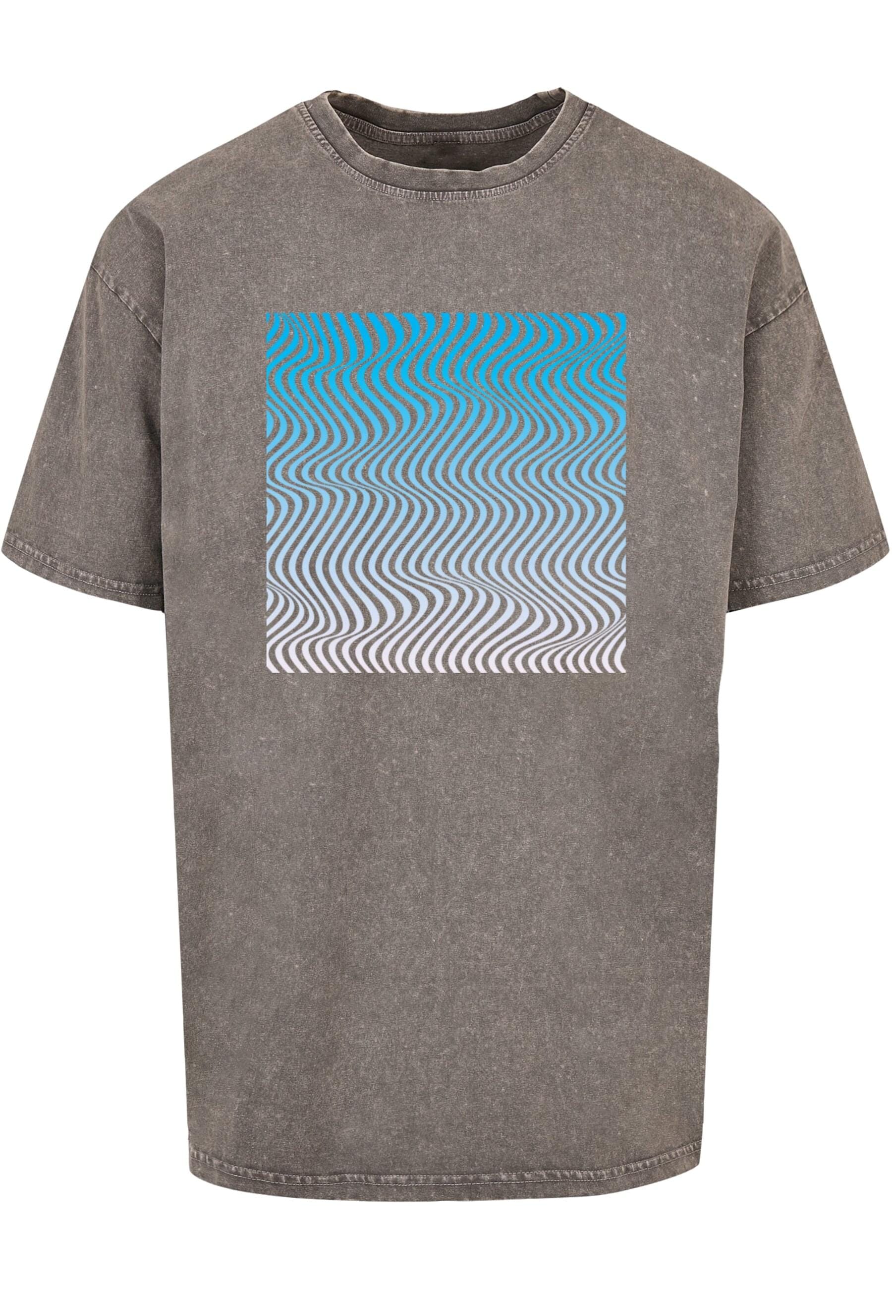 Merchcode T-Shirt »Merchcode Herren Summer - Wavy Pattern Acid Washed Oversize Tee«, (1 tlg.)