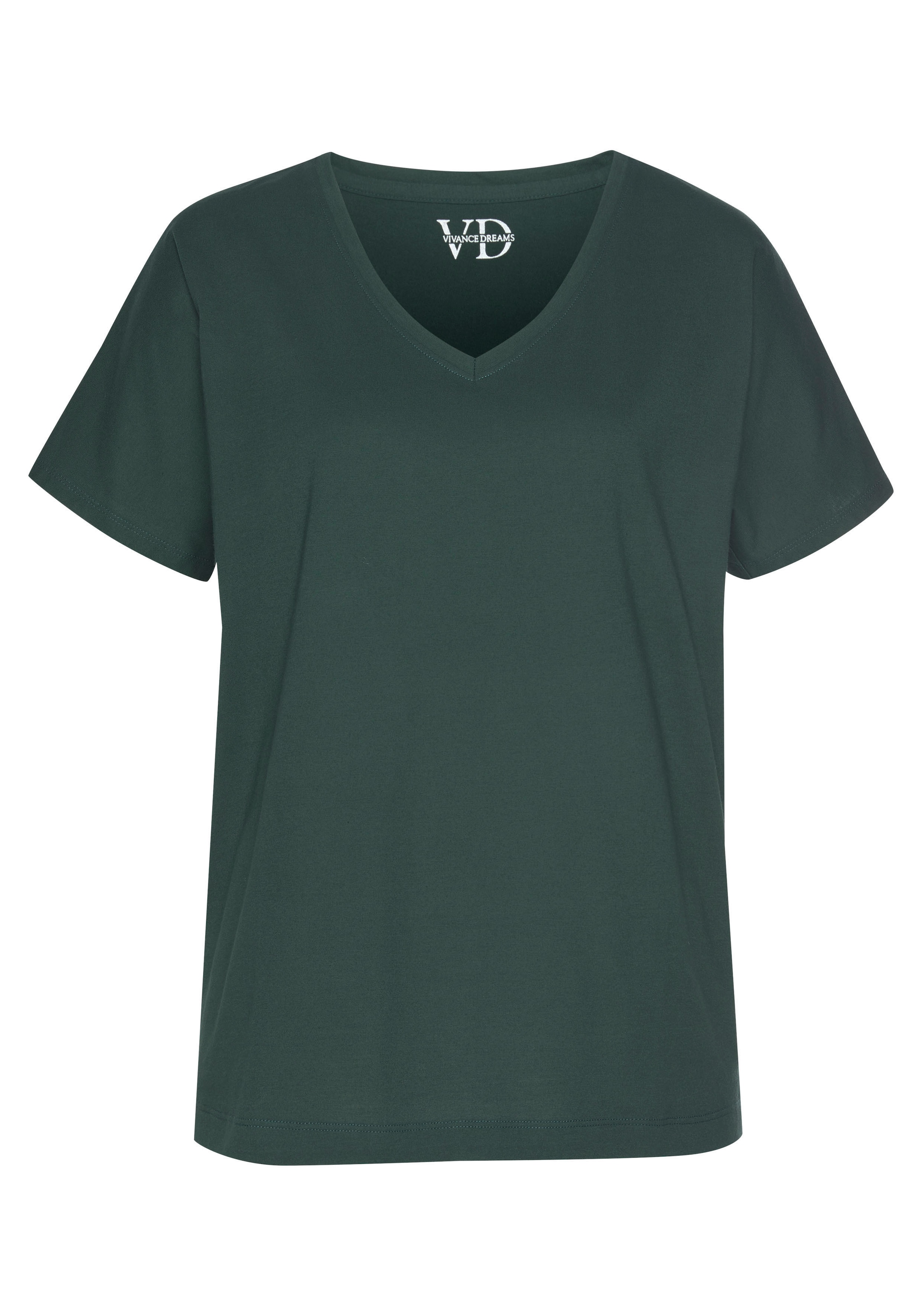 Vivance Dreams Shorty, (2 tlg.), Elastischer Bund in Smok-Optik
