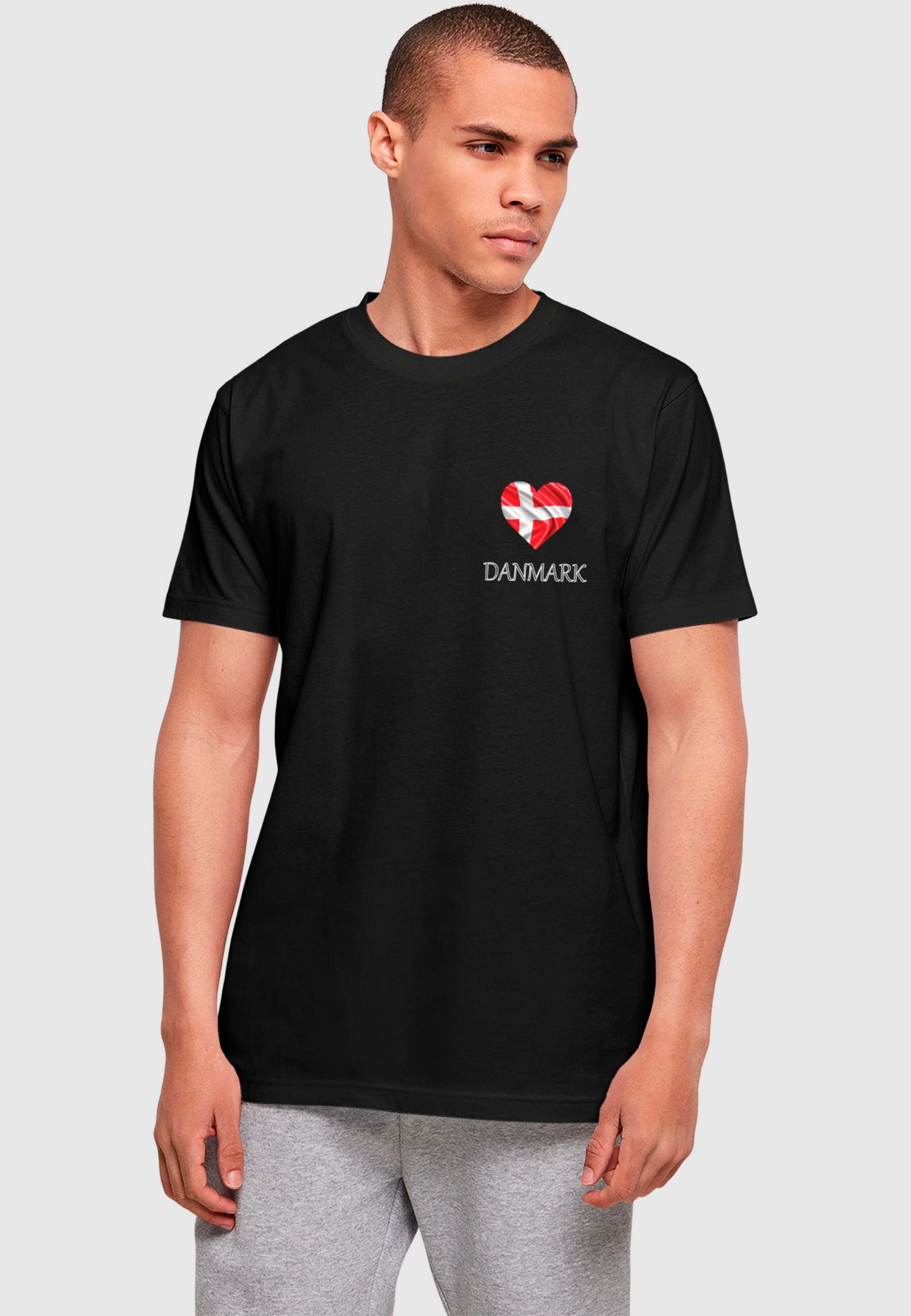 Merchcode T-Shirt »Merchcode Merchcode Football - Denmark T-shirt«, (1 tlg.)