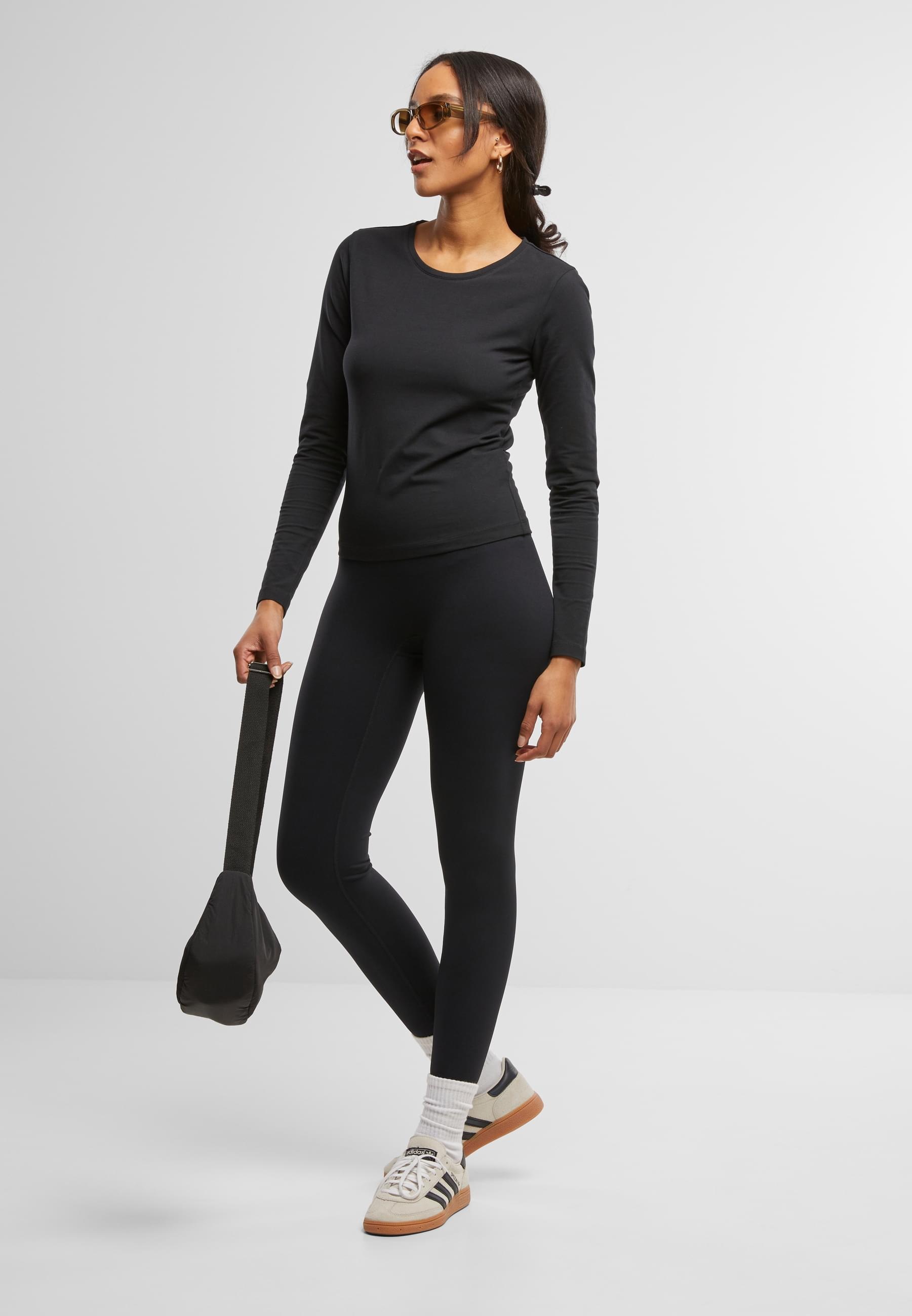 URBAN CLASSICS Longsleeve »Urban Classics Ladies Basic Super Slim Longsleeve«, (1 tlg.)
