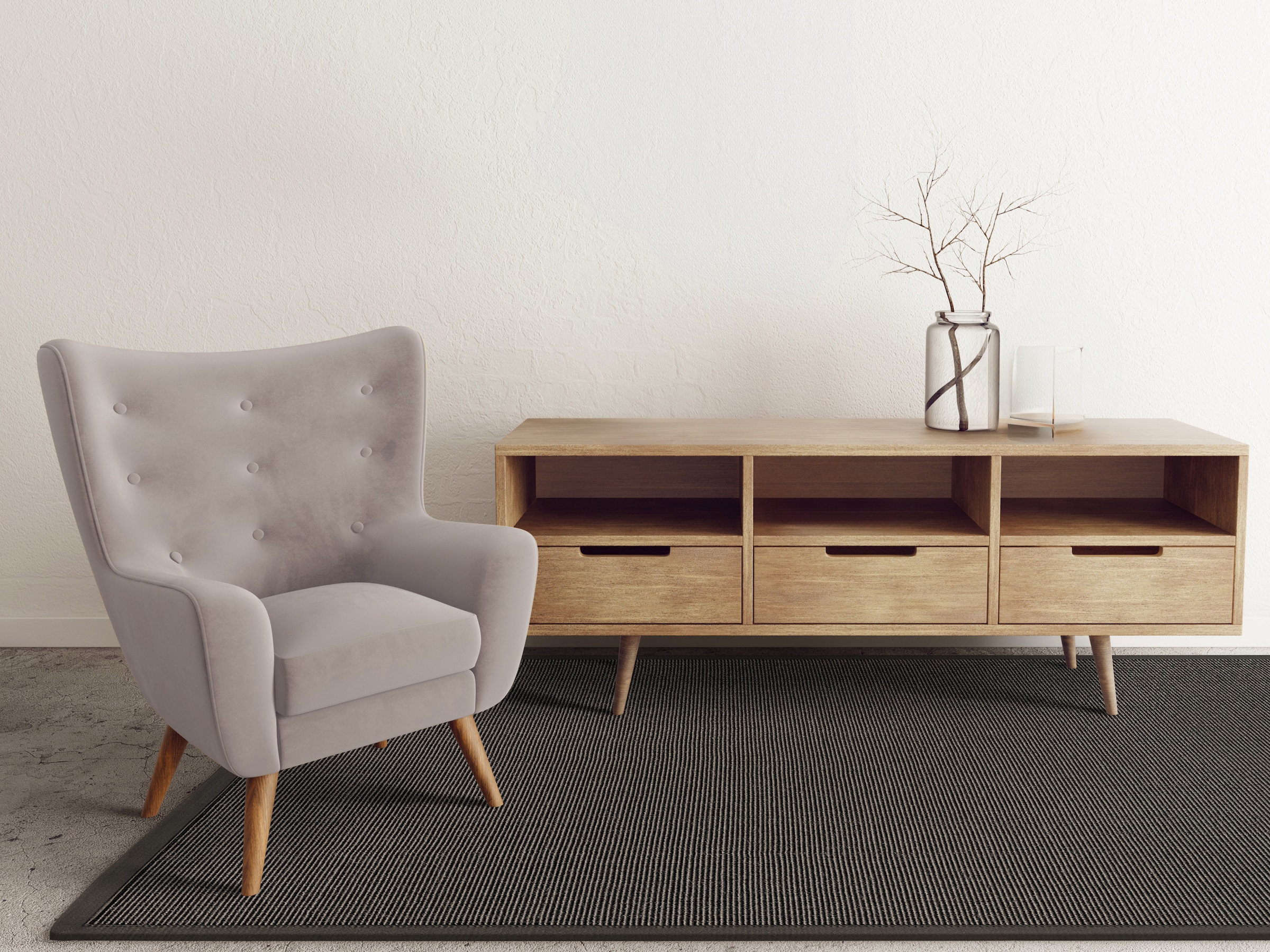 Dekowe Sisalteppich "Mara S2 mit Bordüre Spezial" rechteckig 5 mm Höhe 100% Sisal, auch als Läufer, Wohnzimmer