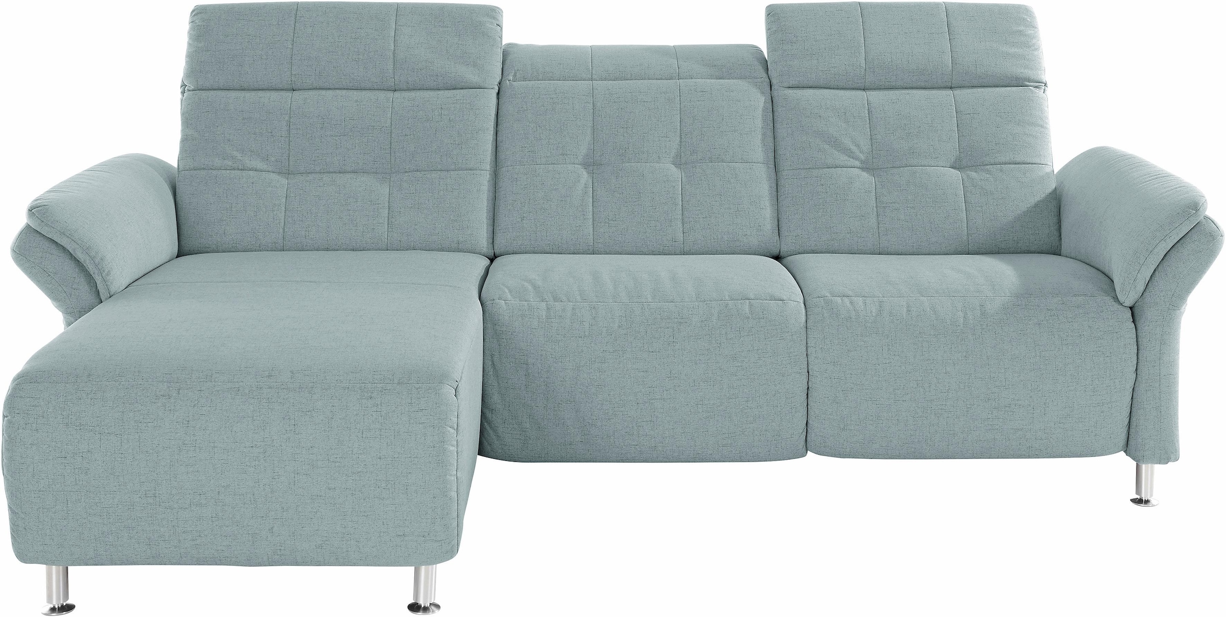 PLACES OF STYLE Ecksofa »Manhattan L-Form« 2 Sitze mit elektrischer Relaxfunktion, verstellbare Armlehnen