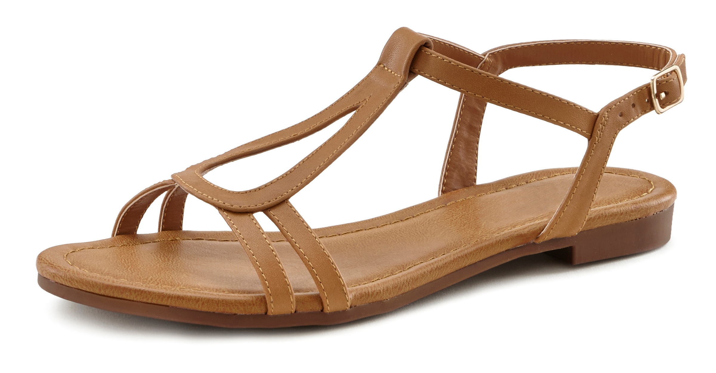 Vivance Sandale, Sandalette, Sommerschuh mit raffinierten Riemchen VEGAN günstig online kaufen