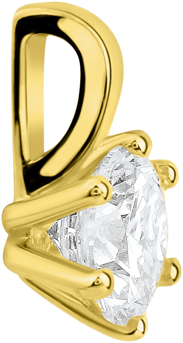Firetti Kettenanhänger »Schmuck Geschenk Gold 375 Halsschmuck Anhänger Solitär«, mit Zirkonia (synth.)