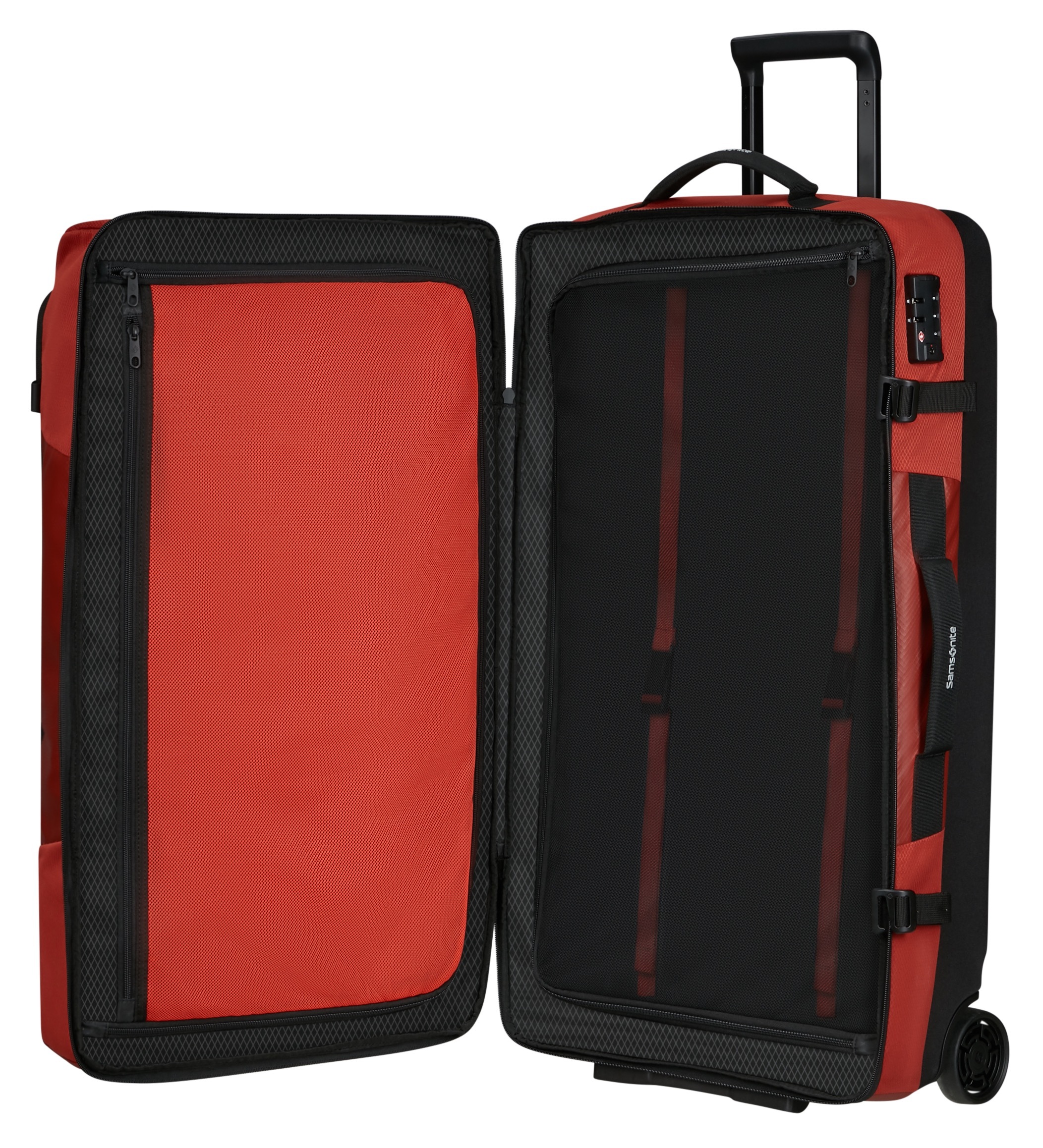 Thumbnail - Samsonite Reisetasche "ARMOX, 79 cm" Duffle mit Rollen TSA-Schloss Packgurte Trolley-Gestänge