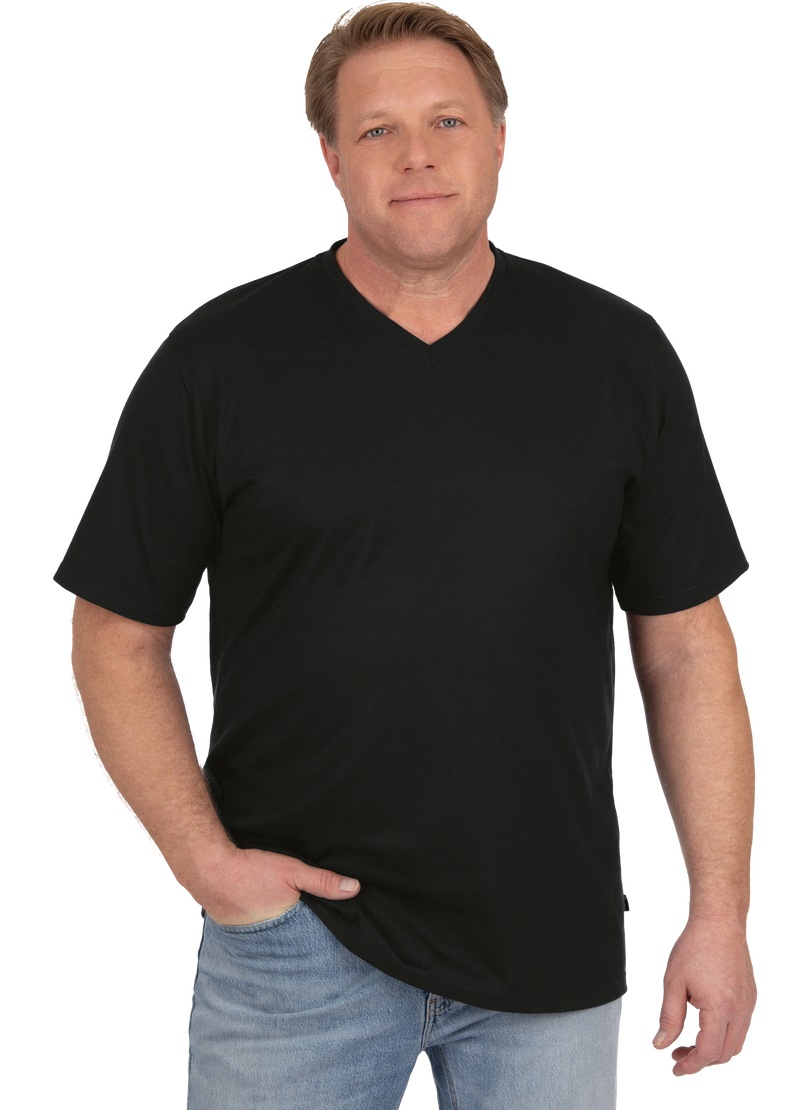 Thumbnail - Trigema T-Shirt "TRIGEMA V-Shirt DELUXE Baumwolle", (1 tlg.)