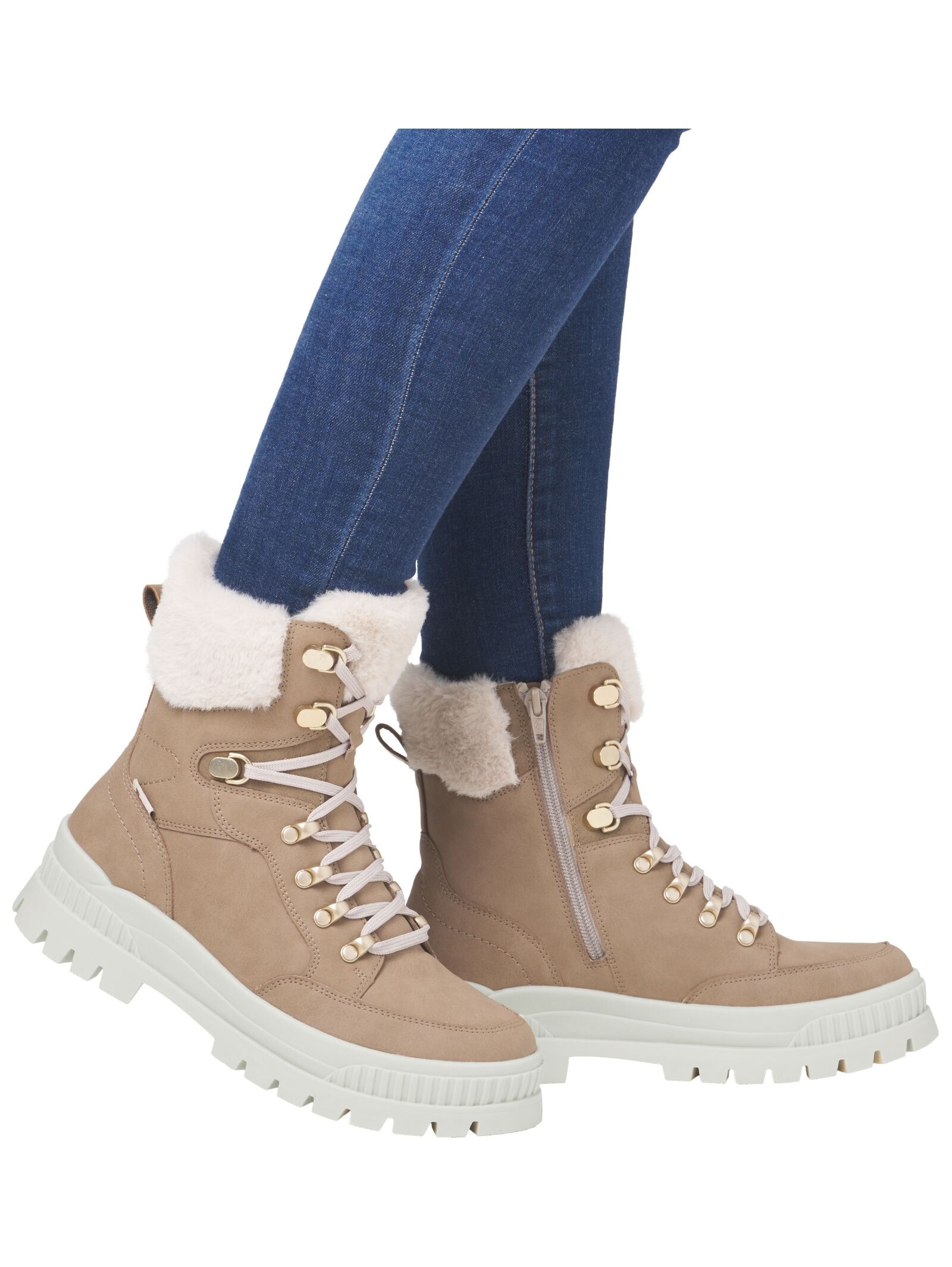 Rieker Schnürstiefelette »Rieker Stiefelette Glattleder«