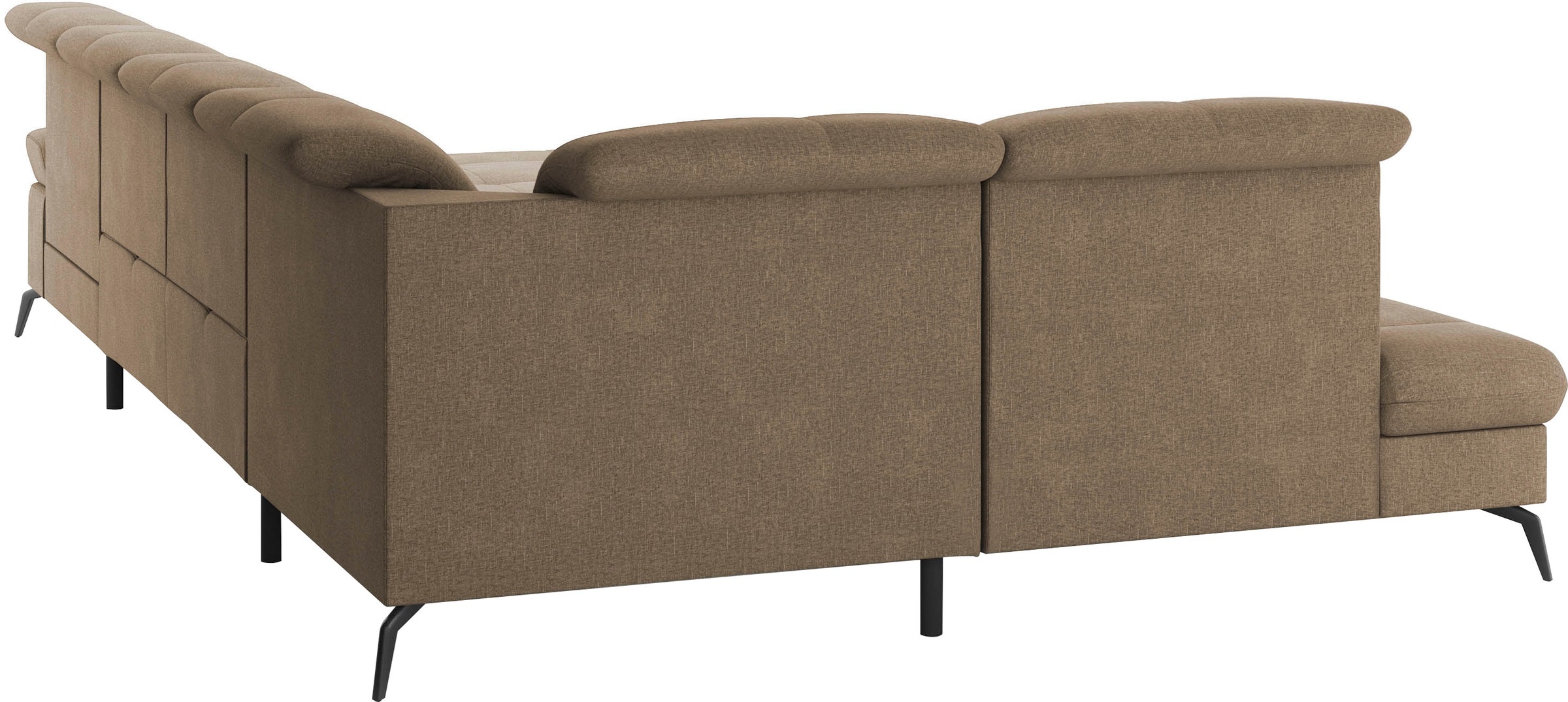 sit&more Wohnlandschaft »Amica, U-Form, inkl. Sitztiefenverstellung und Armteilverstellung«, wahlweise mit Kopfteilverstellung, Bettfunktion und Bettkasten
