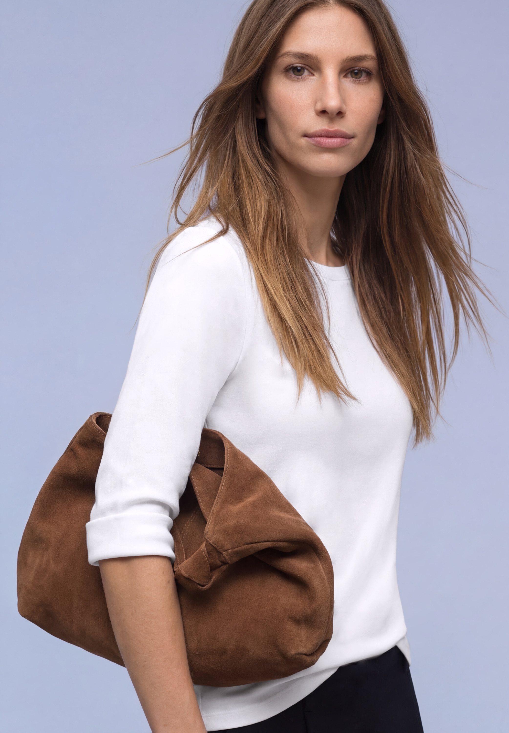 STREET ONE 3/4-Arm-Shirt aus reiner Baumwolle